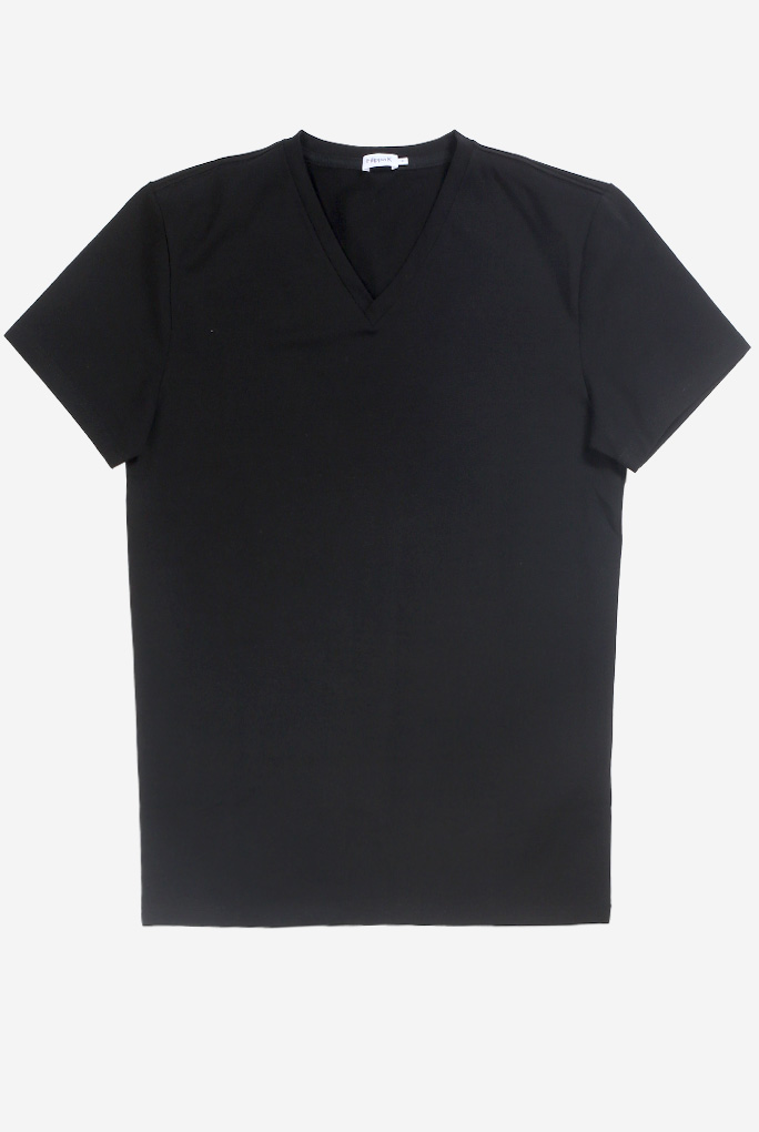  Image du produit T-SHIRT COL V NOIR FILIPPA K 17216-BLACK - 2