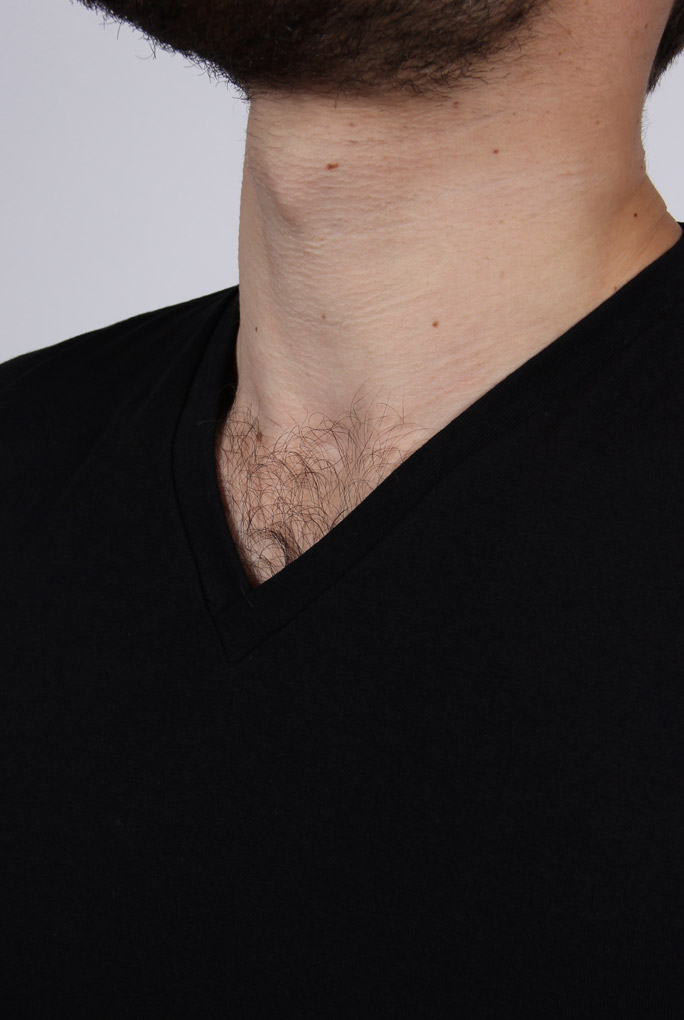  Image du produit T-SHIRT COL V NOIR FILIPPA K 17216-BLACK - 5