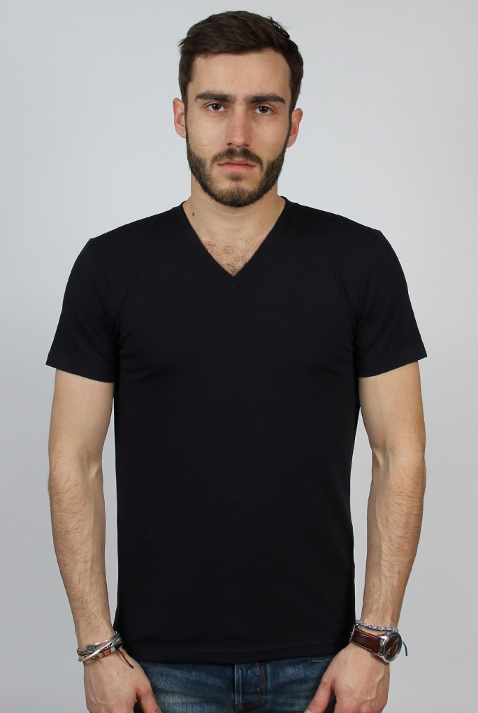  Image du produit T-SHIRT COL V FILIPPA K MARINE 17216-NAVY - 3