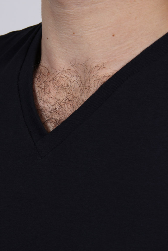  Image du produit T-SHIRT COL V FILIPPA K MARINE 17216-NAVY - 5