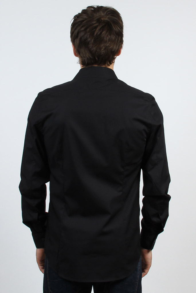  Image du produit CHEMISE FILIPPA K NOIR MAN PAUL STRETCH SHIRT BLACK 22844-1433 - 4