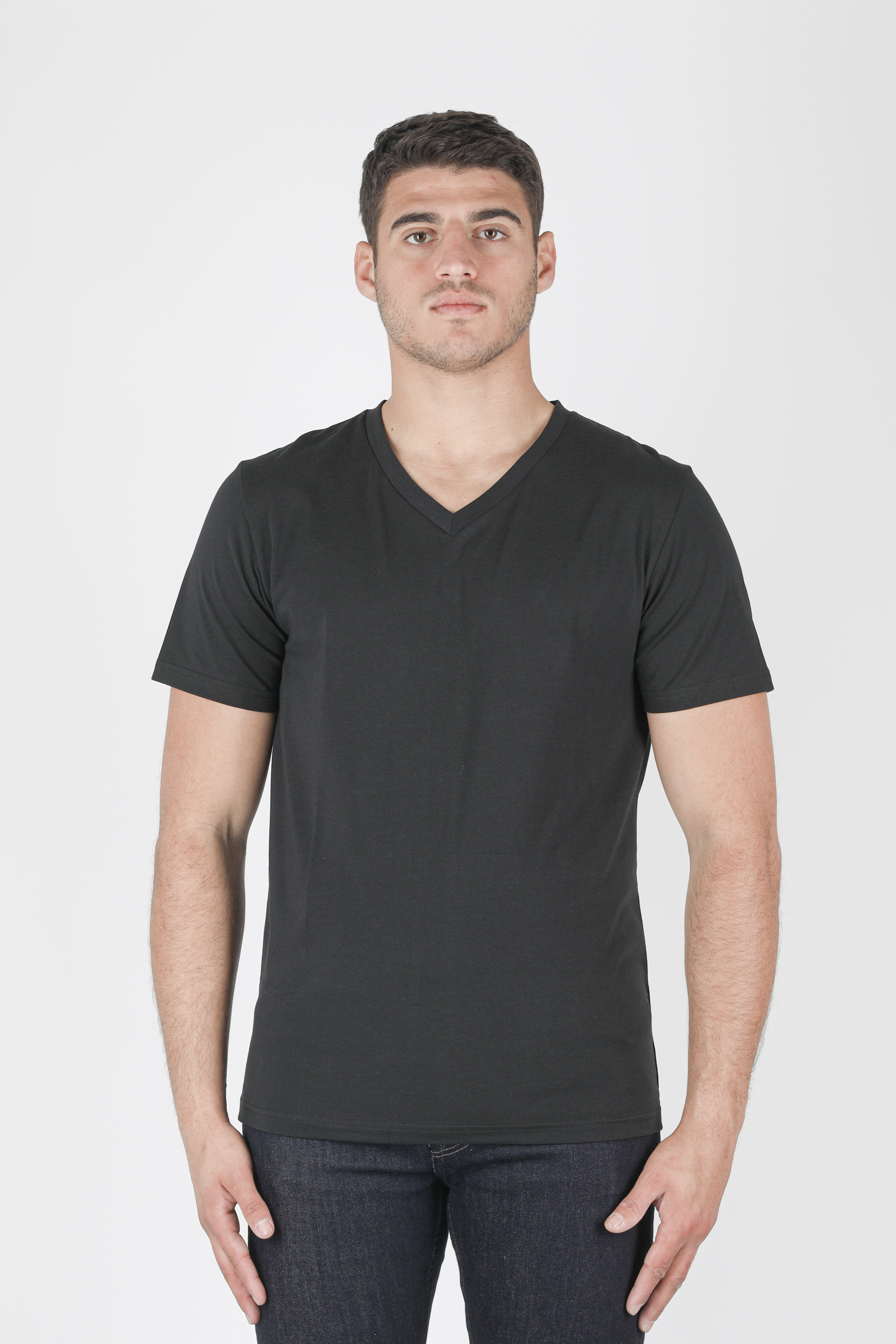  Image du produit T-SHIRT COL V FILIPPA K NOIR 17216-1433 - 3