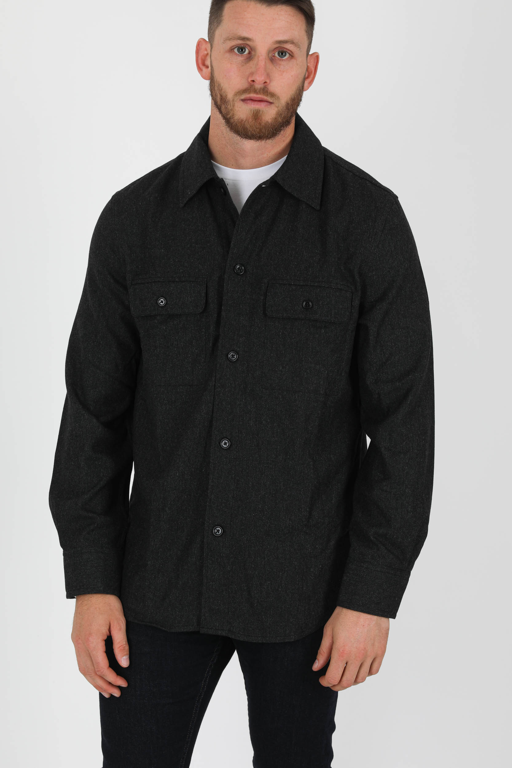  Image du produit CHEMISE EN LAINE FILIPPA K ANTHRACITE 27909-1444 - 2