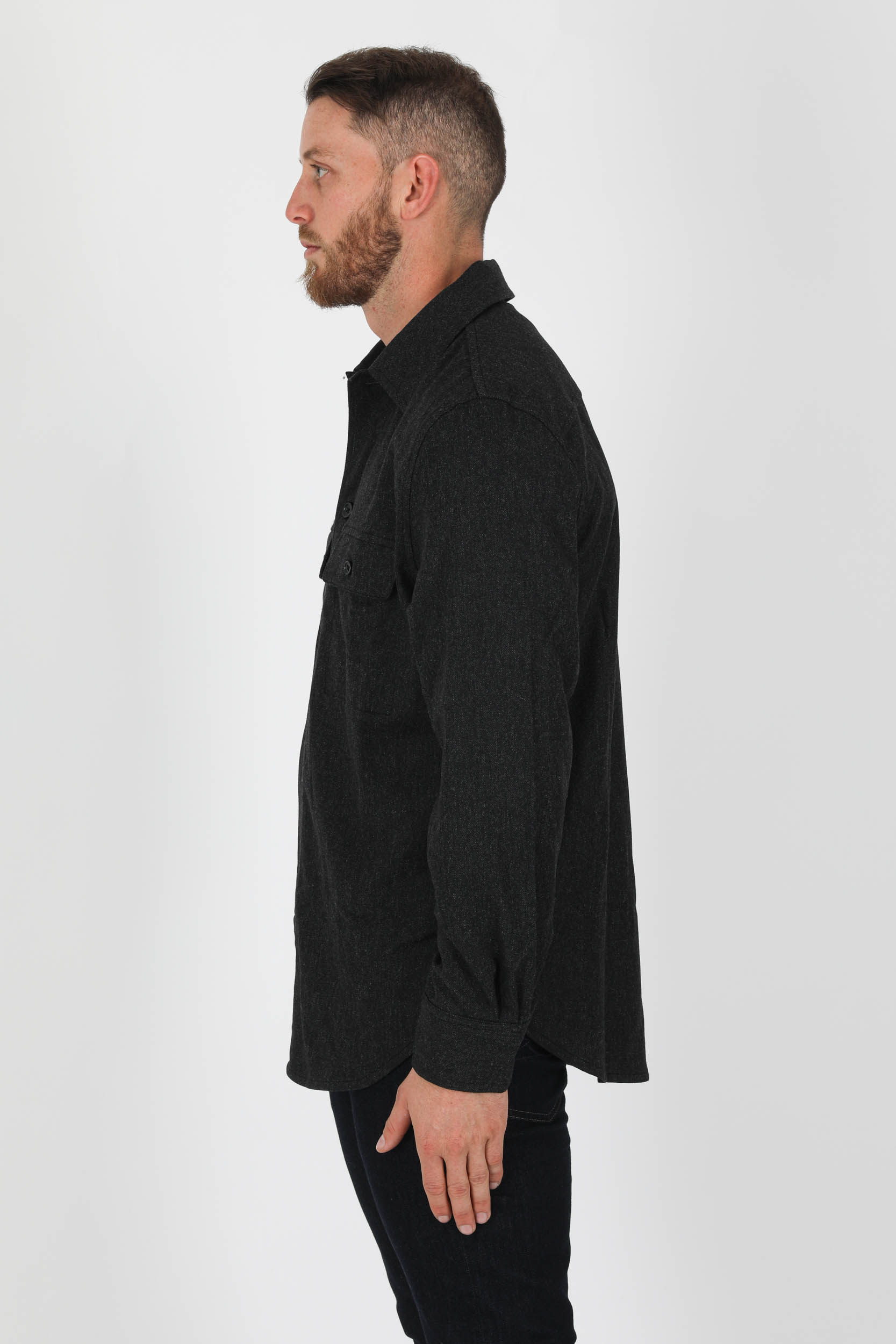  Image du produit CHEMISE EN LAINE FILIPPA K ANTHRACITE 27909-1444 - 4