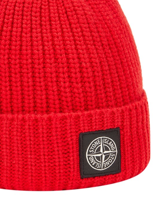  Image du produit BONNET STONE ISLAND ROUGE 7715N10B5-V0010 - 3