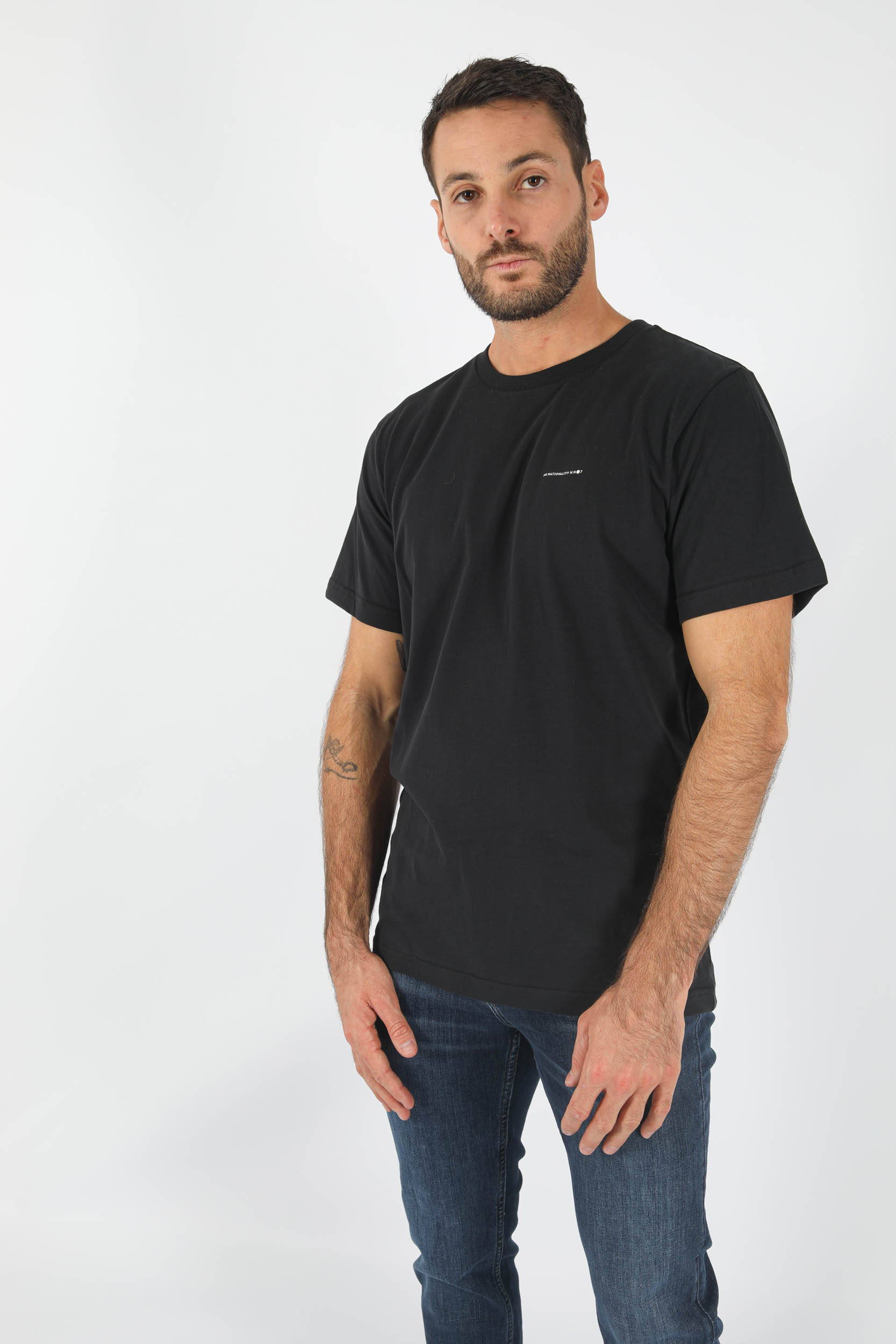 T-SHIRT NOIR NNO7 ETIENNE3471-BLACK
