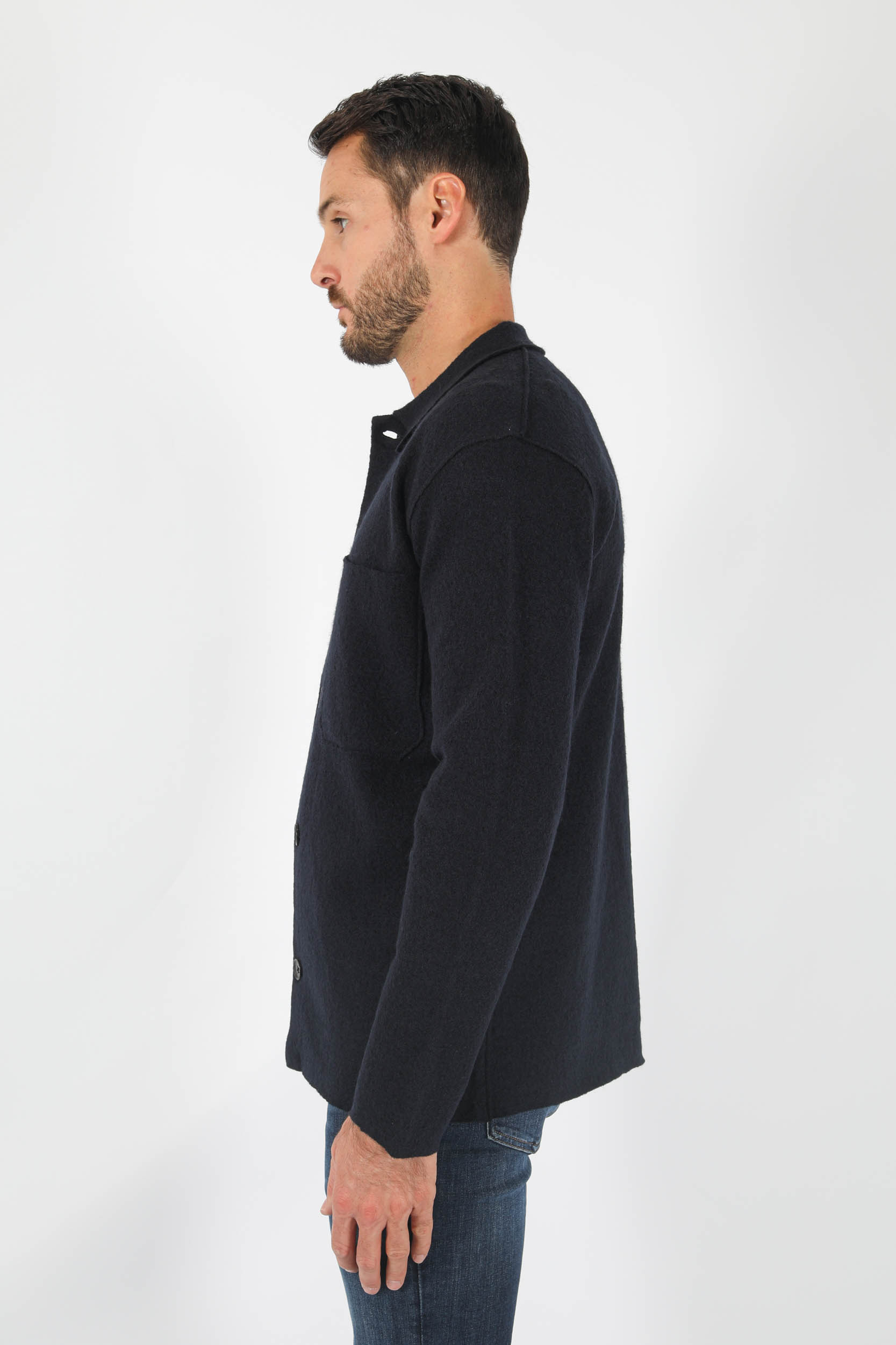  Image du produit GILET EN LAINE BOUTONS NNO7 MARINE JONAS-NAVY - 4