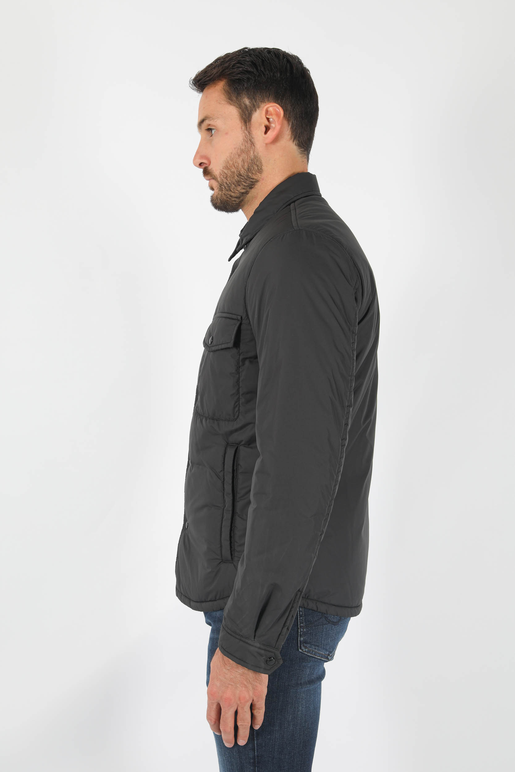  Image du produit BLOUSON SURECHEMISE WOOLRICH NOIR WOOS0064-100 - 4