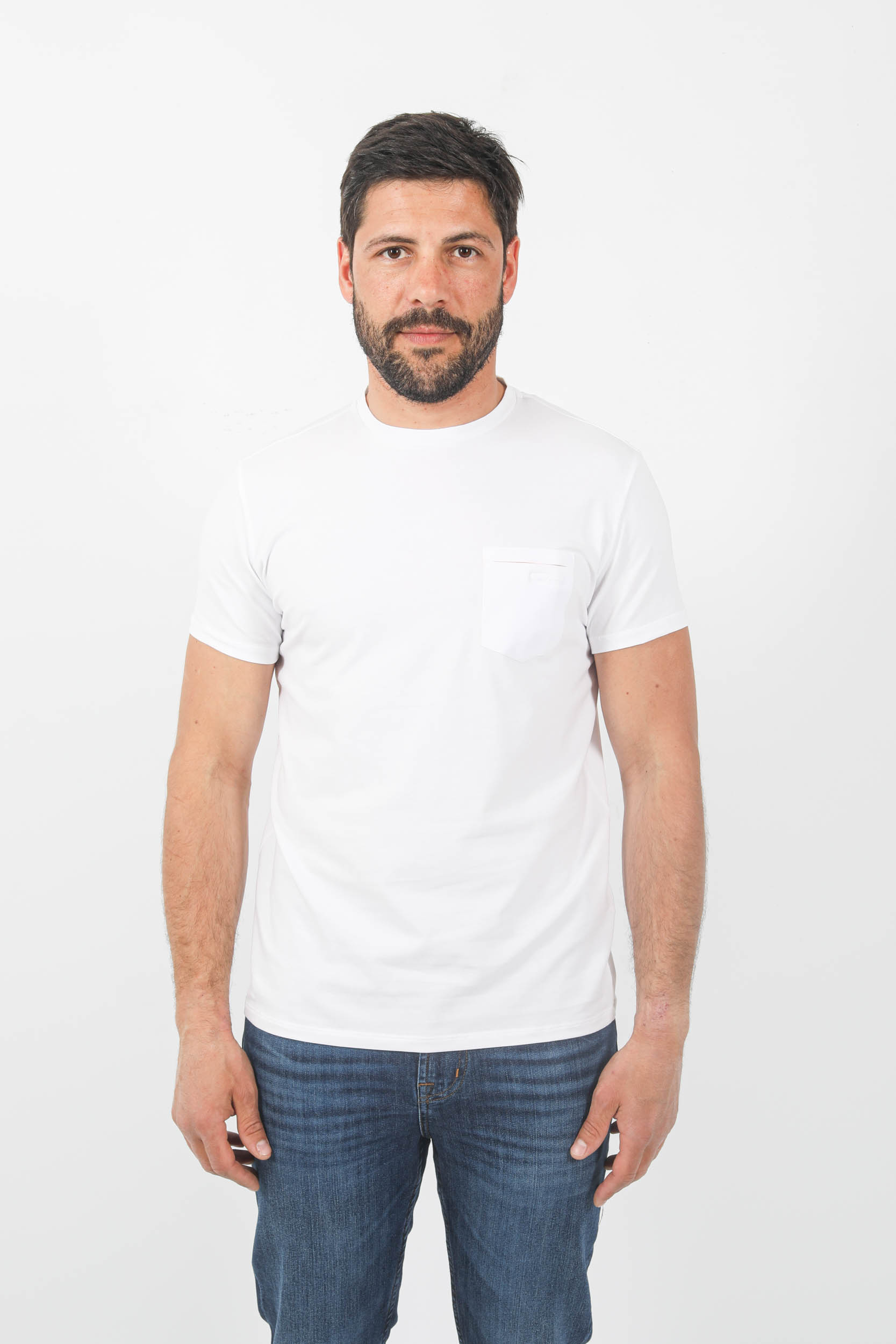  Image du produit T-SHIRT RRD AVEC POCHE BLANC SES136-09 - 3