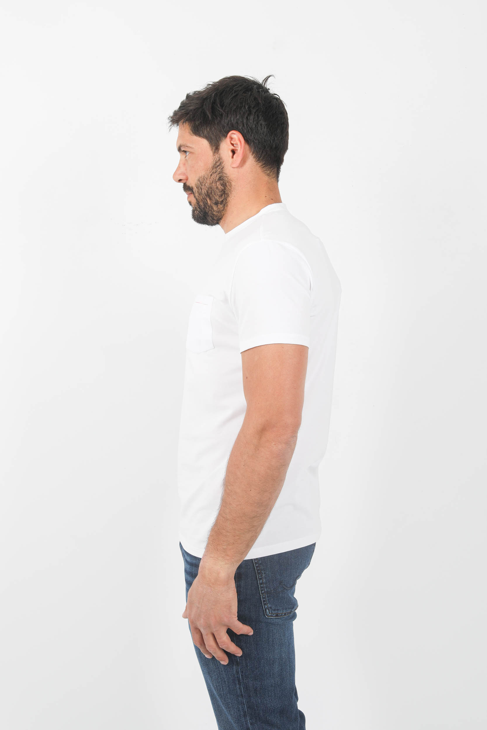  Image du produit T-SHIRT RRD AVEC POCHE BLANC SES136-09 - 4