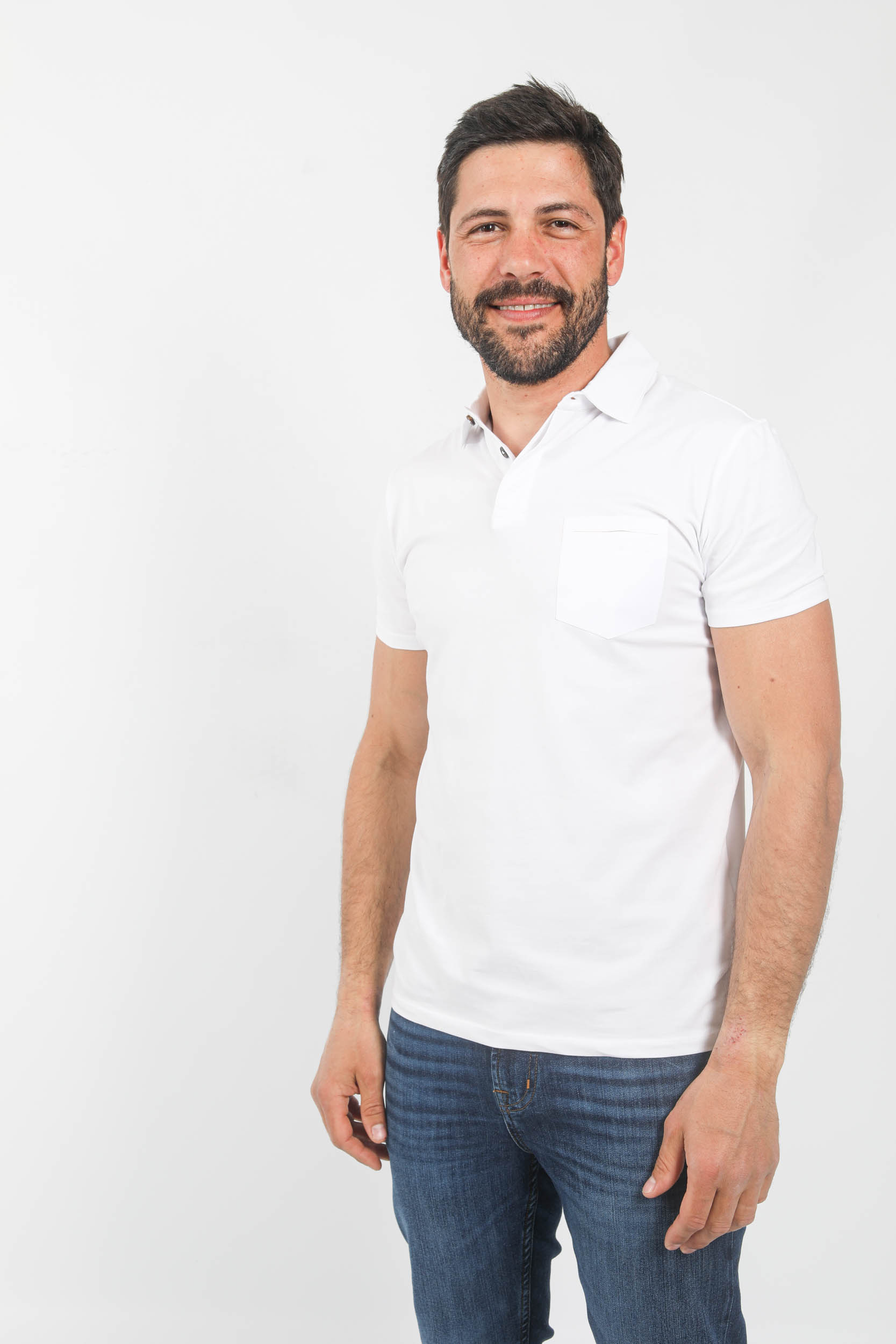  Image du produit POLO RRD BLANC SES137-09 - 2