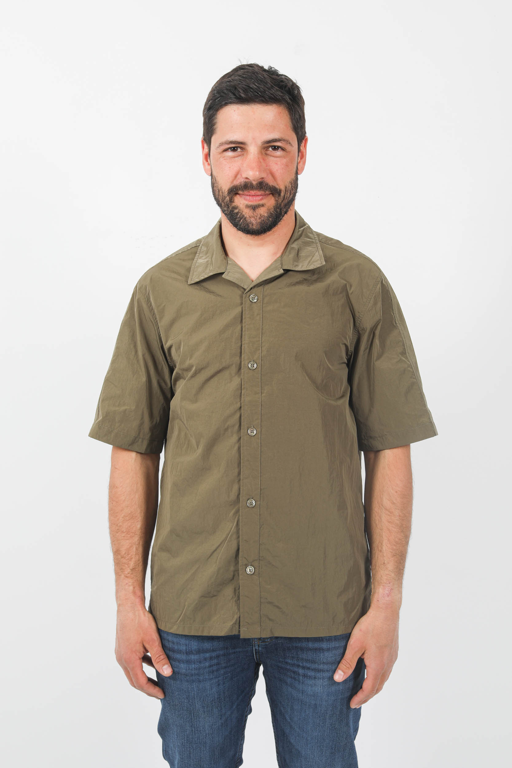  Image du produit CHEMISE MANCHES COURTES NNO7 NYLON METAL KAKI OLE1442-195 - 3