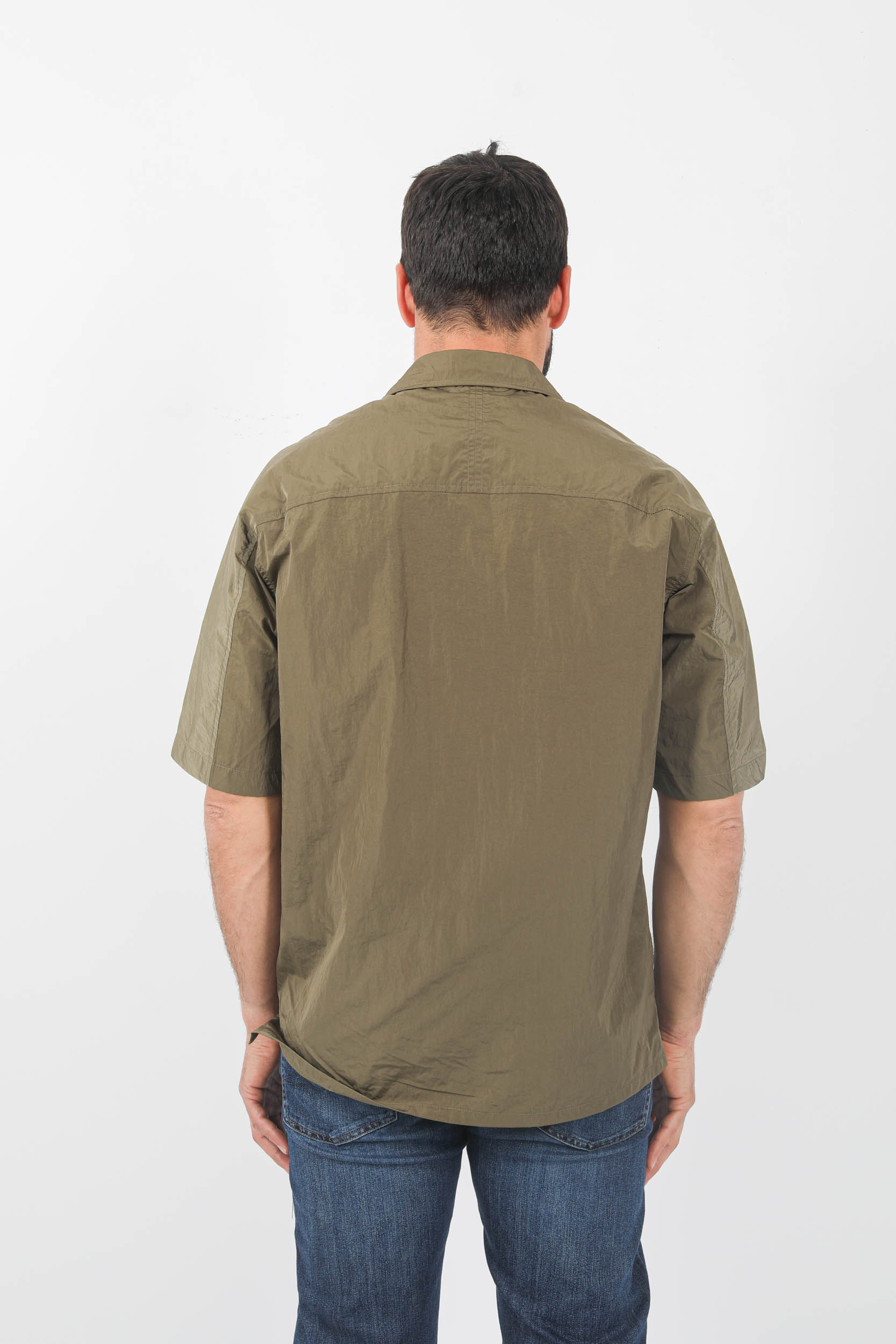  Image du produit CHEMISE MANCHES COURTES NNO7 NYLON METAL KAKI OLE1442-195 - 5