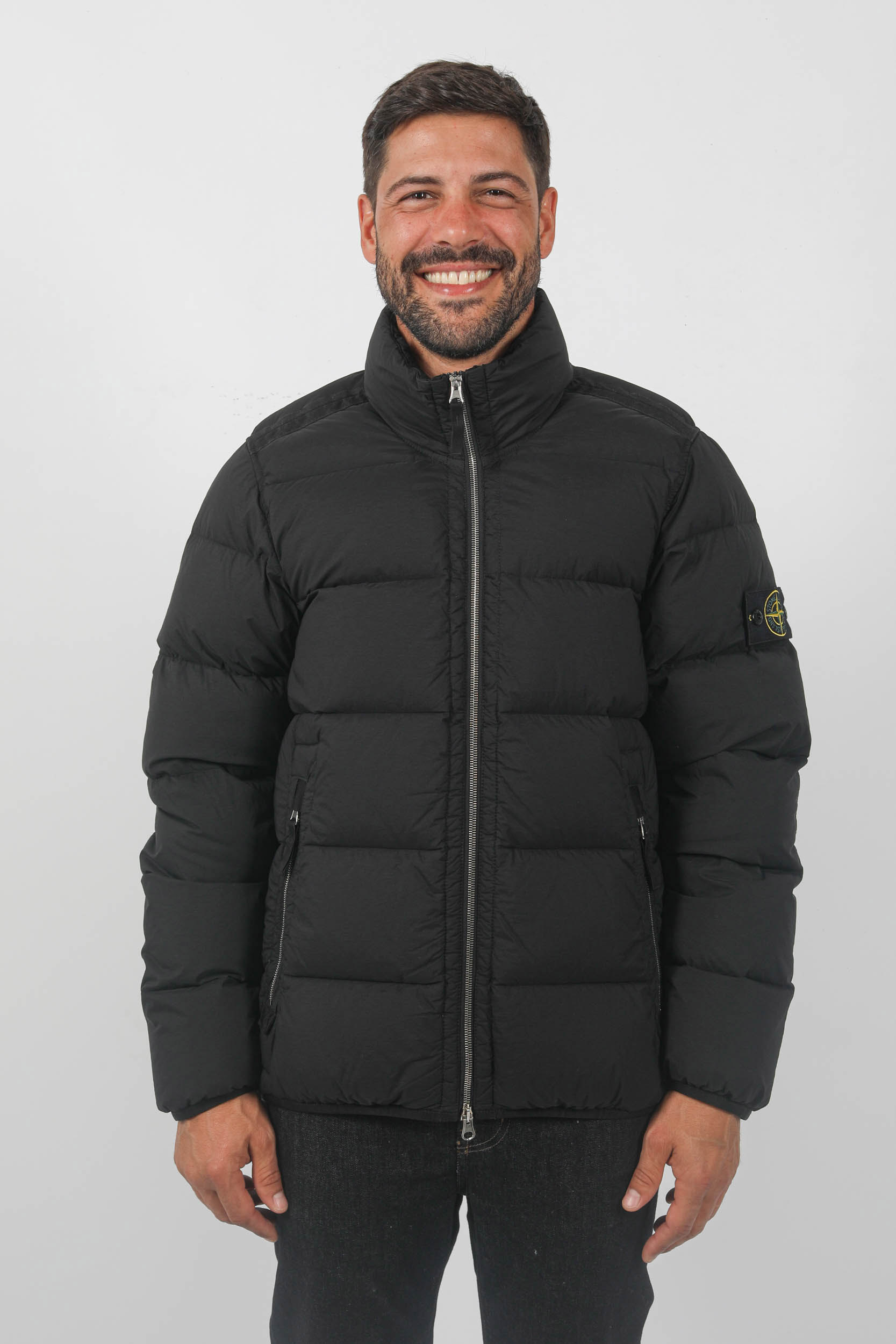 DOUDOUNE MATELASSE SANS CAPUCHE NOIR STONE ISLAND 791544028 V0029