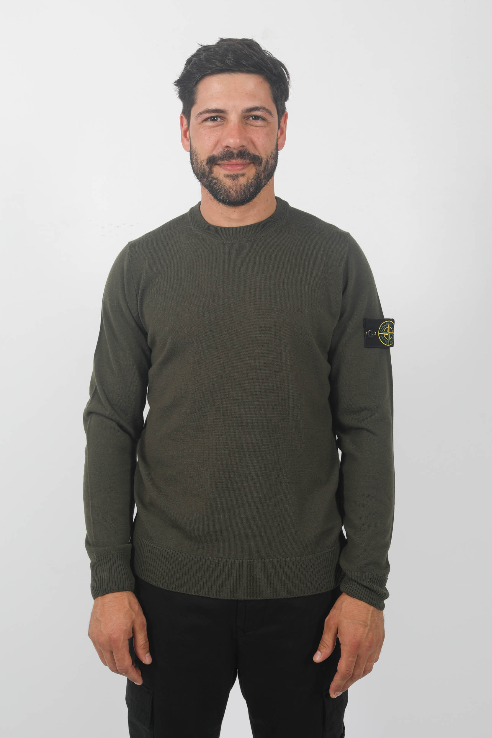  Image du produit PULL MERINOS STONE ISLAND KAKI 7915510C4-V0058 - 3