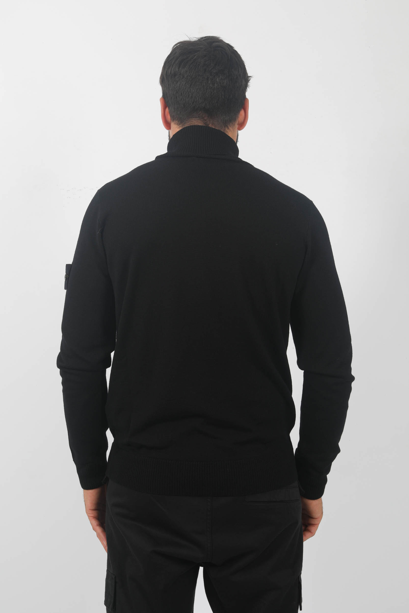  Image du produit PULL COL ROULE MERINOS STONE ISLAND NOIR 7915525C4-A0029 - 5