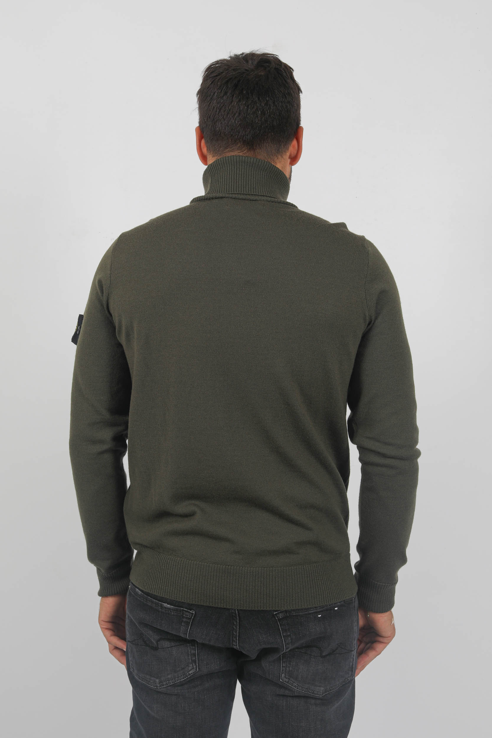  Image du produit PULL COL ROULE MERINOS STONE ISLAND KAKI 7915525C4-V0058 - 5
