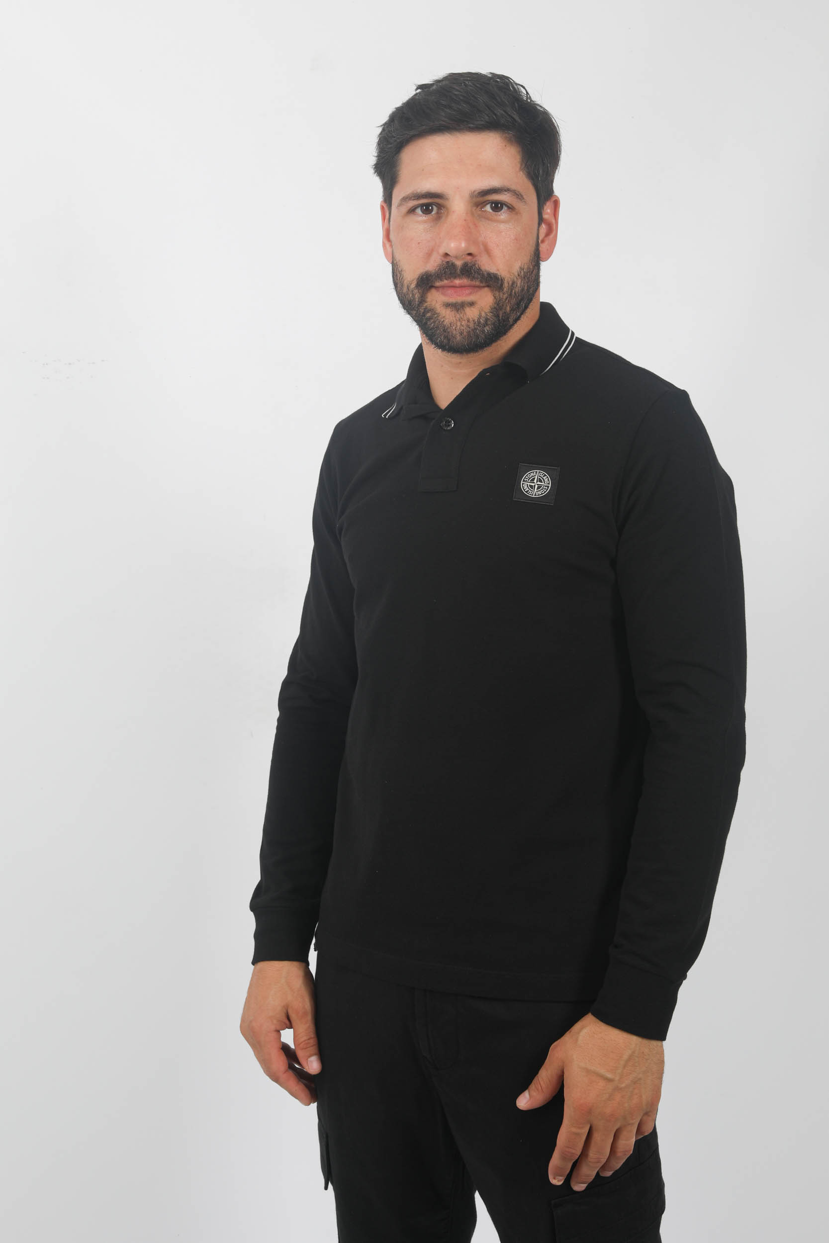  Image du produit POLO MANCHES LONGUES STONE ISLAND NOIR 79152SL18-A0029 - 2