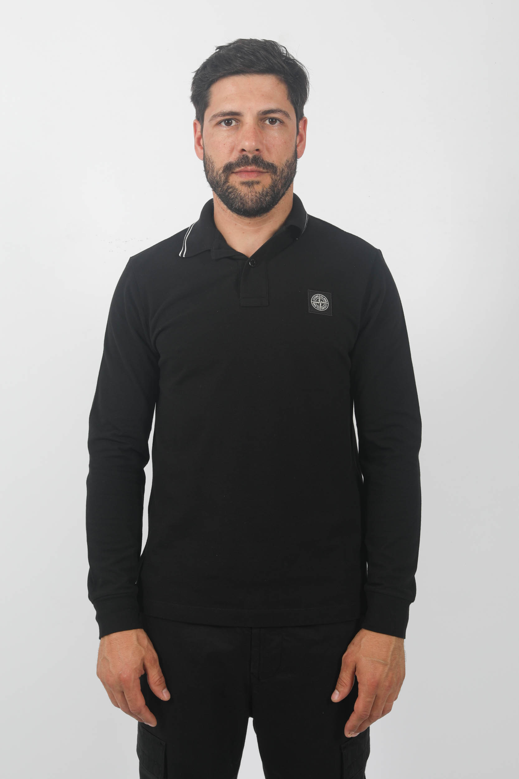  Image du produit POLO MANCHES LONGUES STONE ISLAND NOIR 79152SL18-A0029 - 3