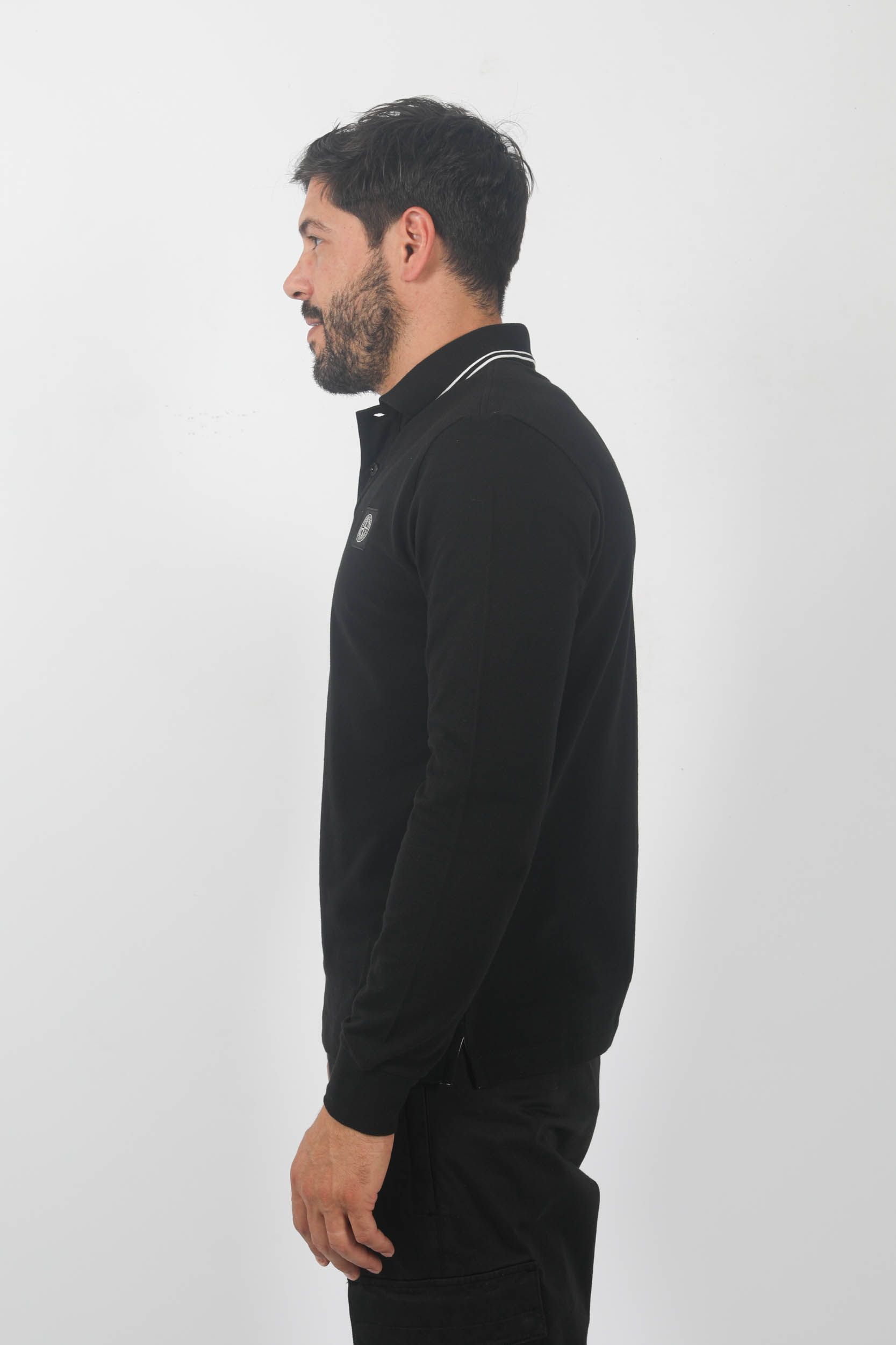  Image du produit POLO MANCHES LONGUES STONE ISLAND NOIR 79152SL18-A0029 - 4
