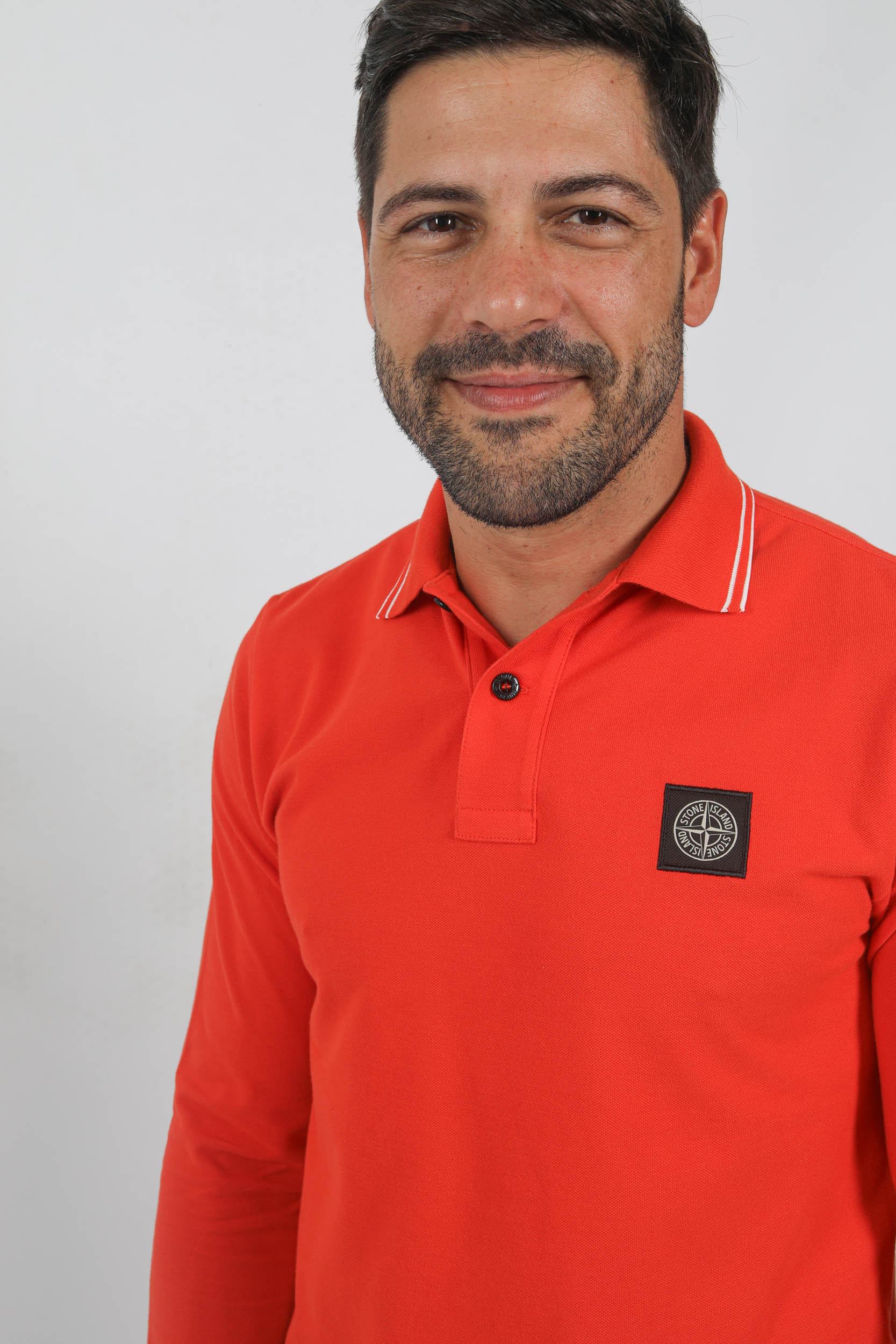  Image du produit POLO MANCHES LONGUES STONE ISLAND ROUGE 79152SL18-V0037 - 2