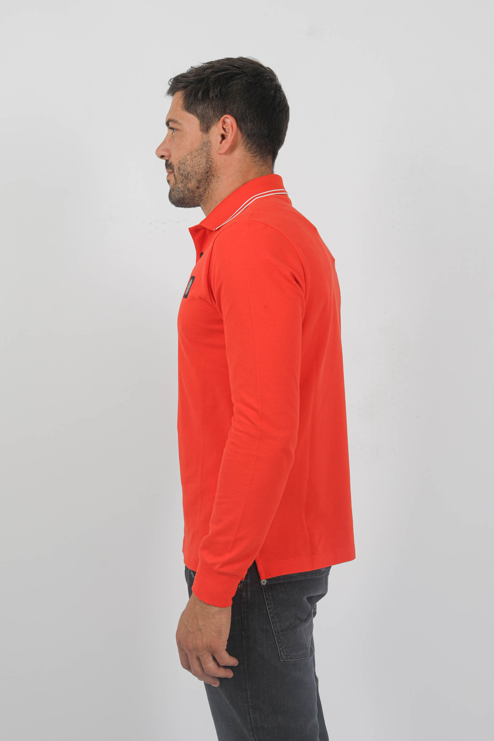  Image du produit POLO MANCHES LONGUES STONE ISLAND ROUGE 79152SL18-V0037 - 4