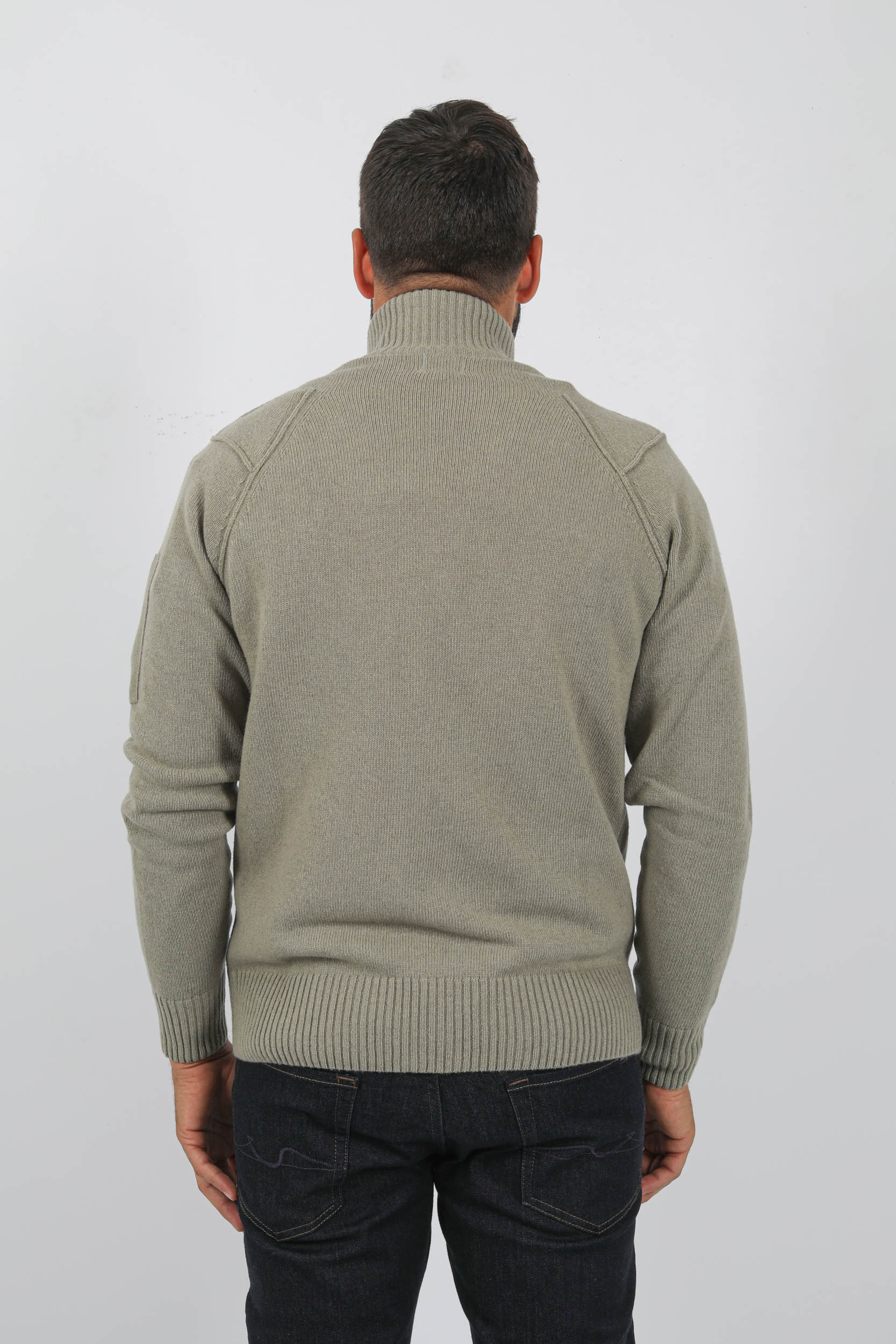  Image du produit PULL C.P COMPANY ZIPPE LAINE BEIGE N402A-335 - 5