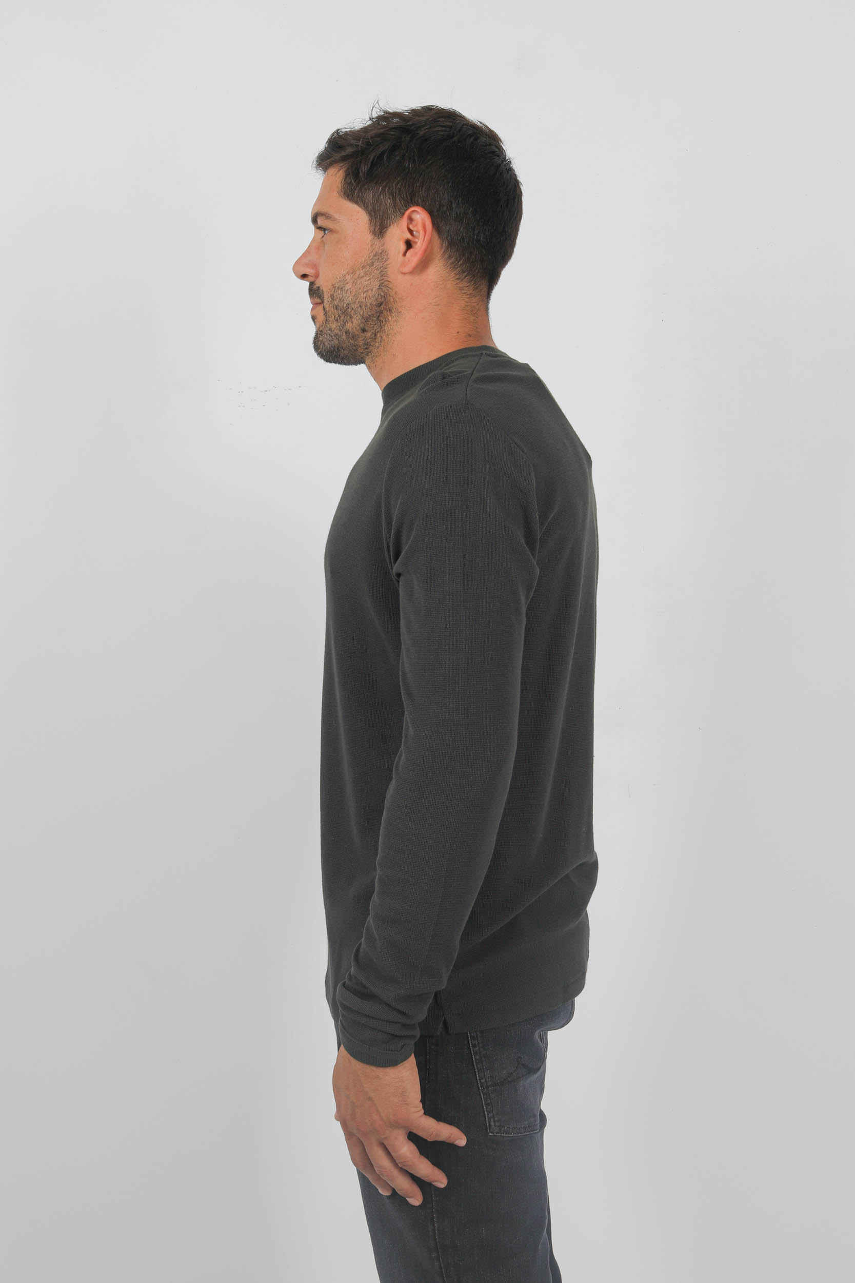  Image du produit PULL EN COTON NN07 KAKI CLIVE-DK ARMY - 4