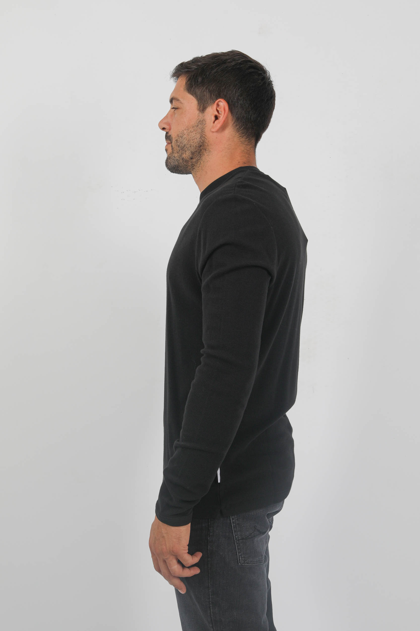  Image du produit PULL EN COTON NN07 NOIR CLIVE-BLACK - 4
