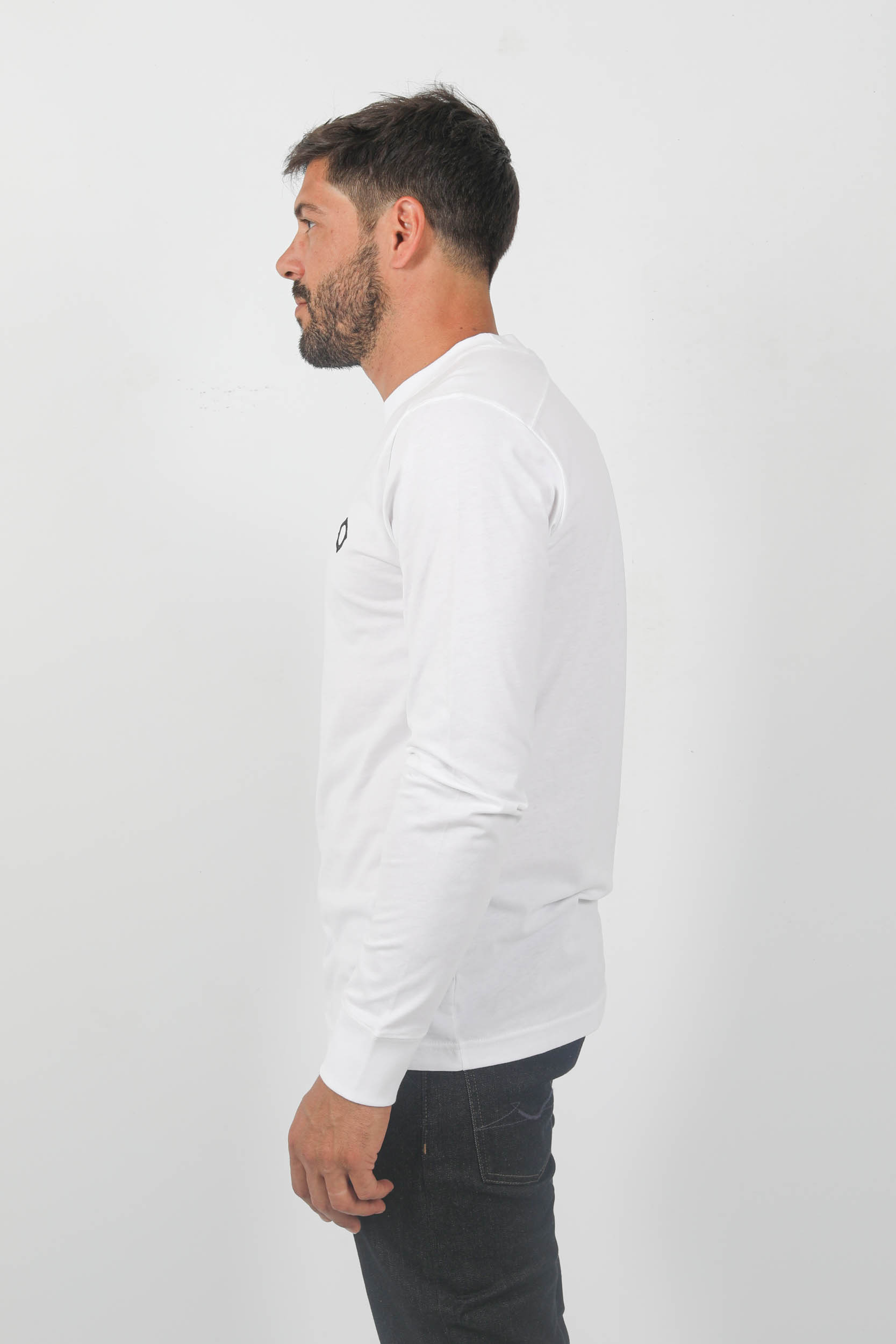  Image du produit T-SHIRT MANCHES LONGUES MASTRUM BLANC MAS8372-M100 - 4