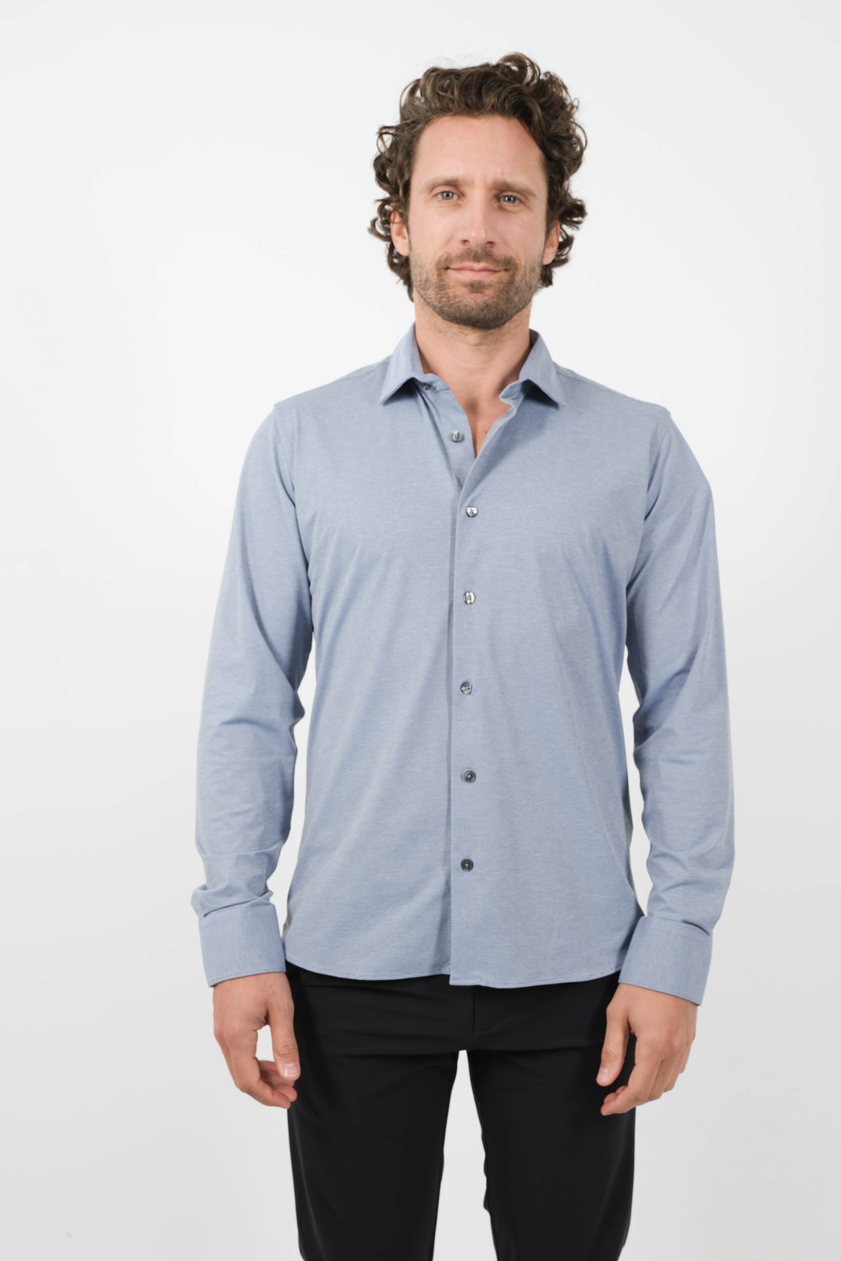 CHEMISE RRD BLEU RAYE W23253-V07