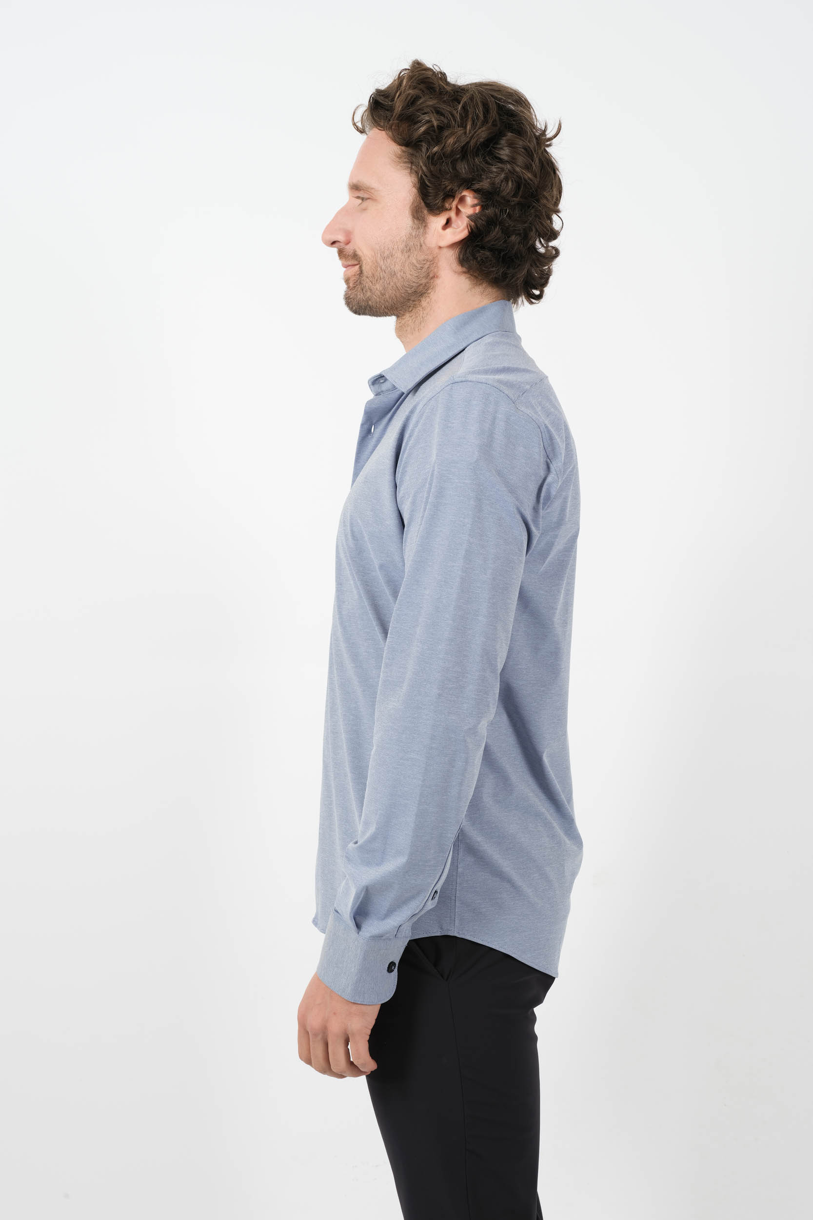 CHEMISE RRD BLEU RAYE W23253-V07