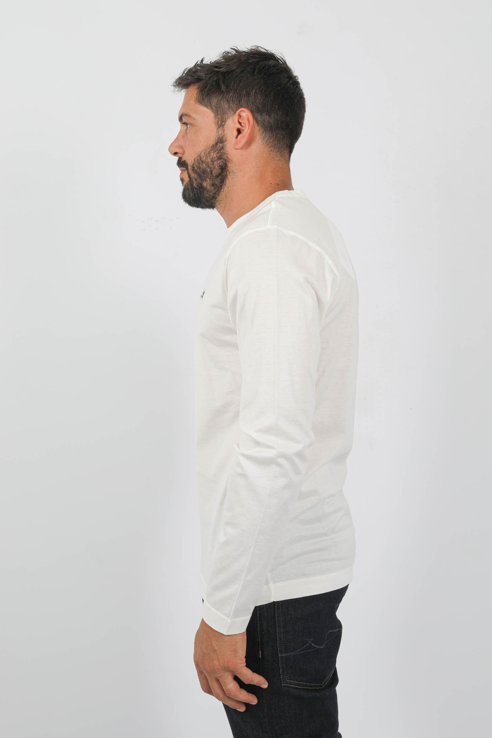  Image du produit T-SHIRT A MANCHES LONGUES C.P COMPANY BLANC S143A-103 - 4