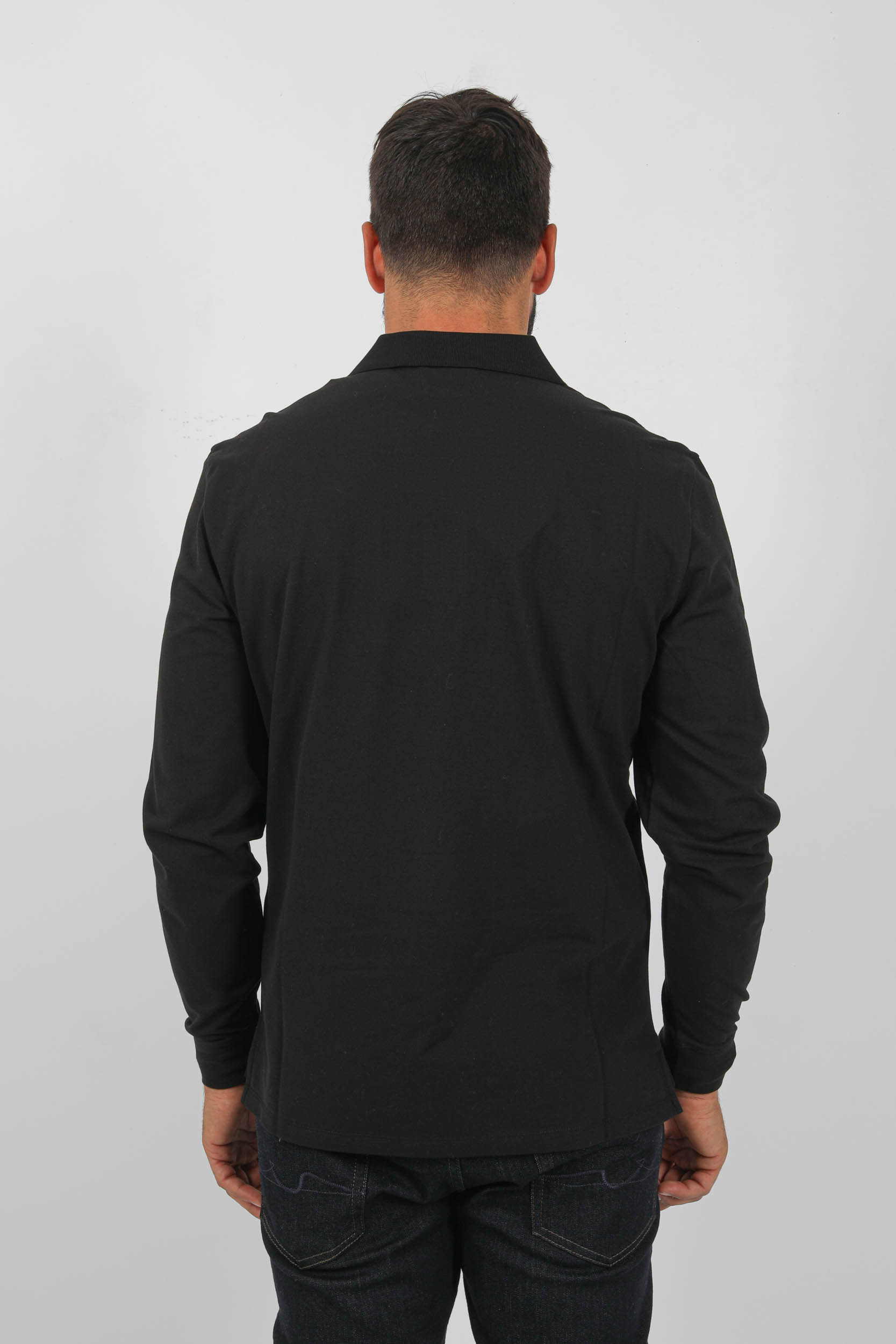 POLO MANCHES LONGUES C.P COMPANY NOIR L100A-999