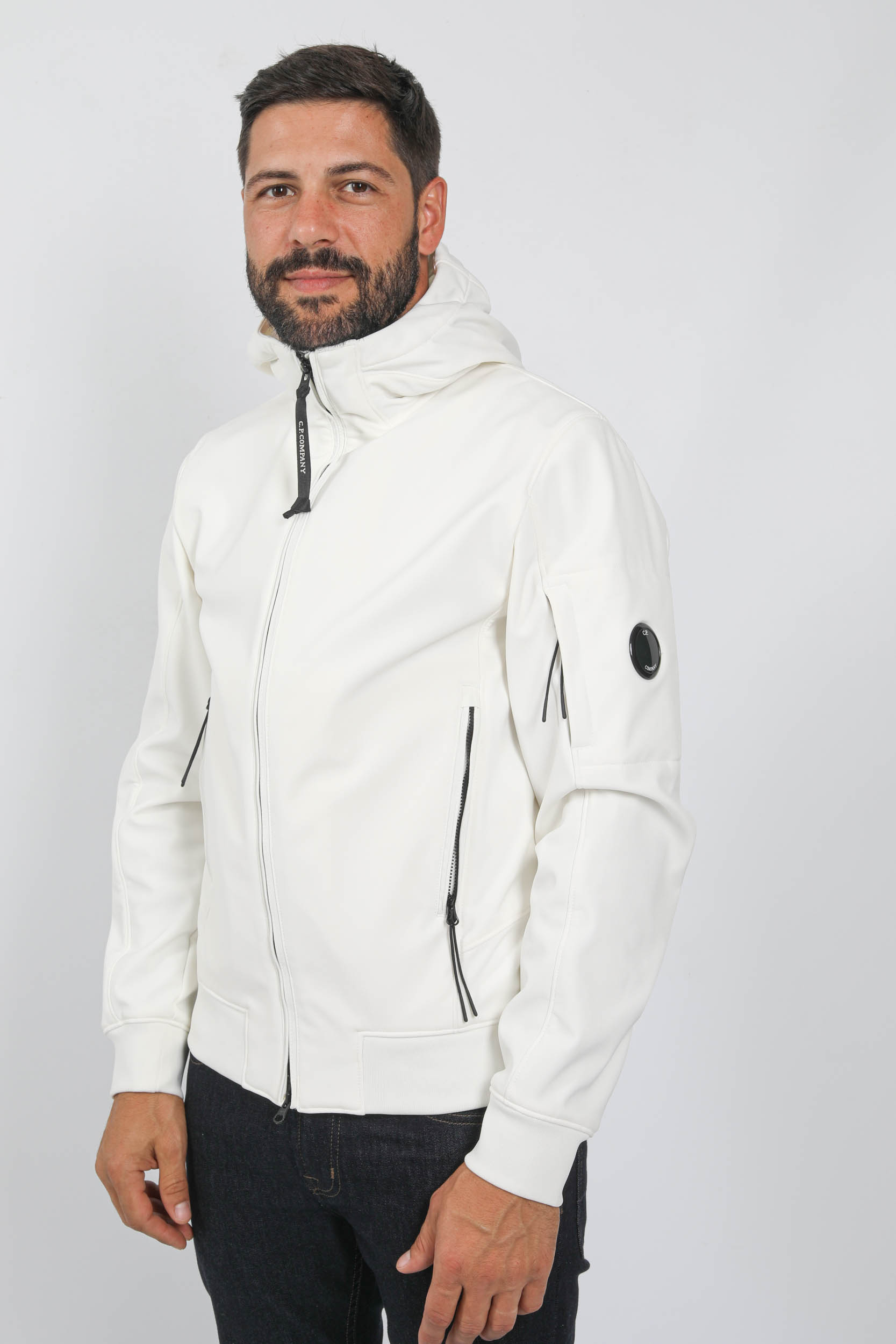  Image du produit SOFT-SHELL C.P COMPANY HUBLOT BLANCHE W003A-103 - 2