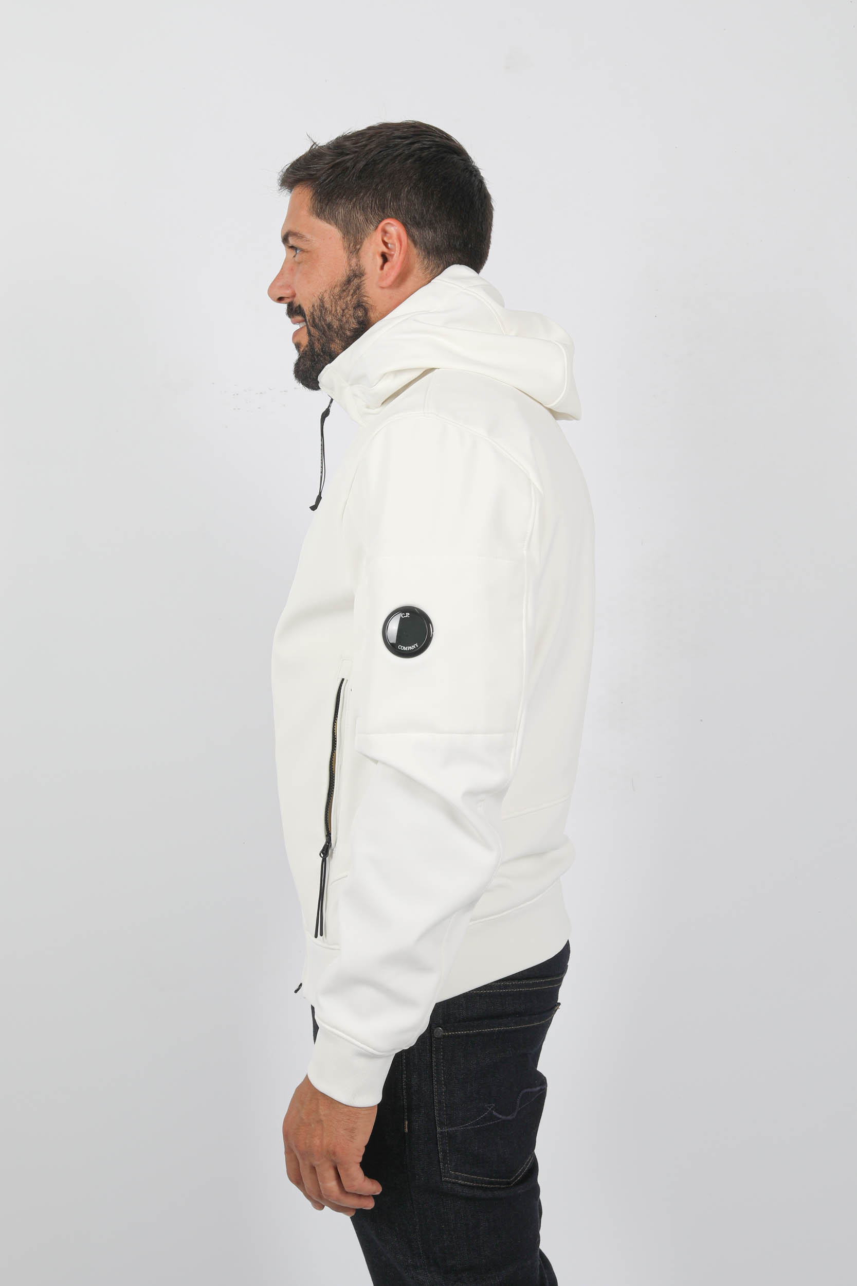  Image du produit SOFT-SHELL C.P COMPANY HUBLOT BLANCHE W003A-103 - 4