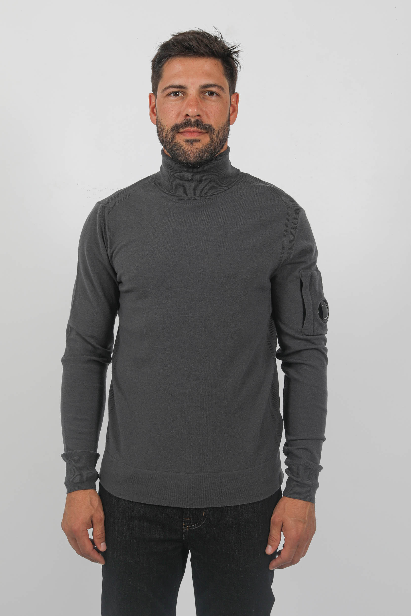  Image du produit PULL C.P COMPANY COL ROULE ANTHRACITE N076A-985 - 3