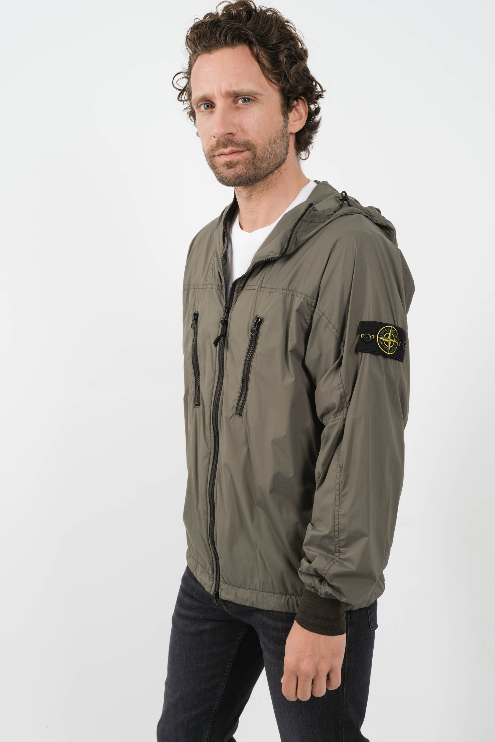  Image du produit BLOUSON STONE ISLAND A CAPUCHE NYLON KAKI 801540425-V0059 - 2