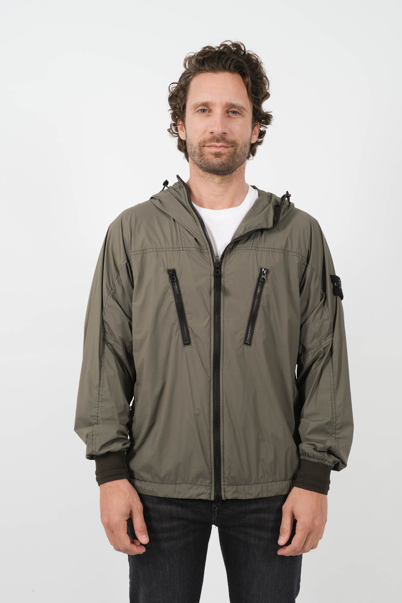  Image du produit BLOUSON STONE ISLAND A CAPUCHE NYLON KAKI 801540425-V0059 - 3