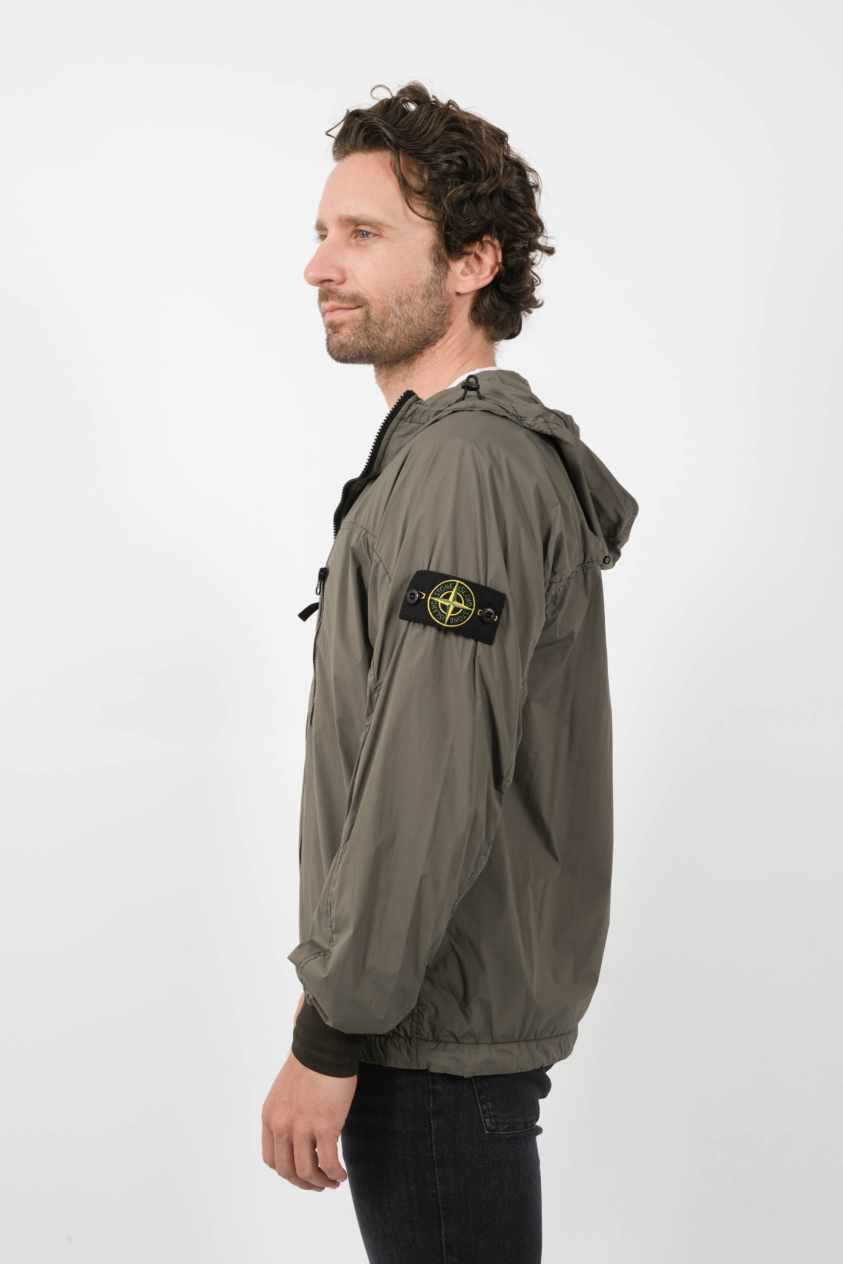 Image du produit BLOUSON STONE ISLAND A CAPUCHE NYLON KAKI 801540425-V0059 - 4
