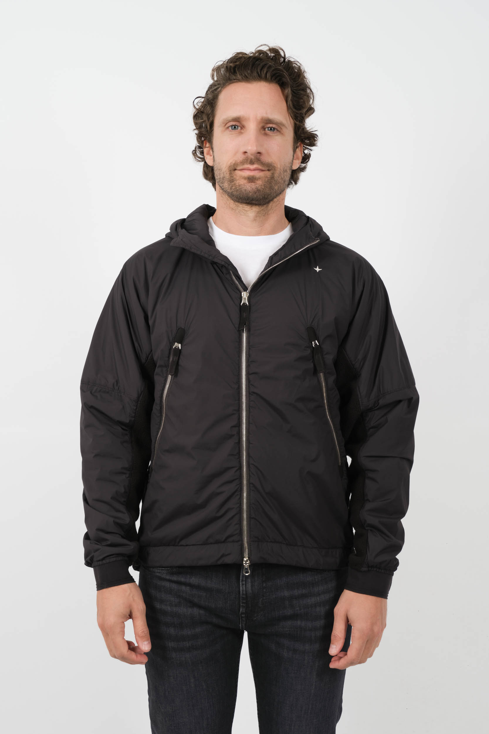  Image du produit BLOUSON STELLINA STONE ISLAND BI-MATIERE NOIR 8015413G2-V0029 - 3