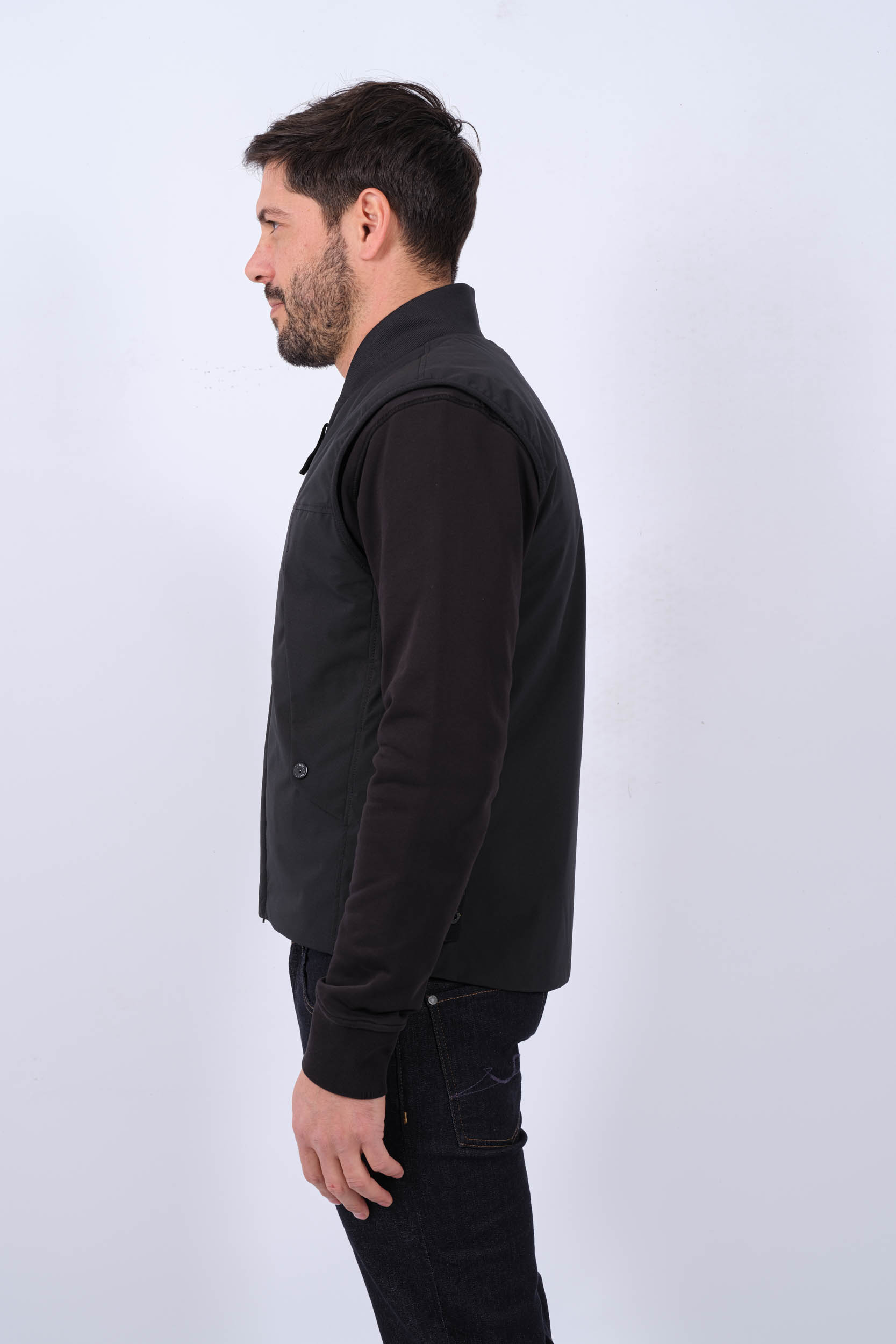 Image du produit VESTE SANS MANCHE STONE ISLAND NOIRE 8015G0121-V0029 - 4