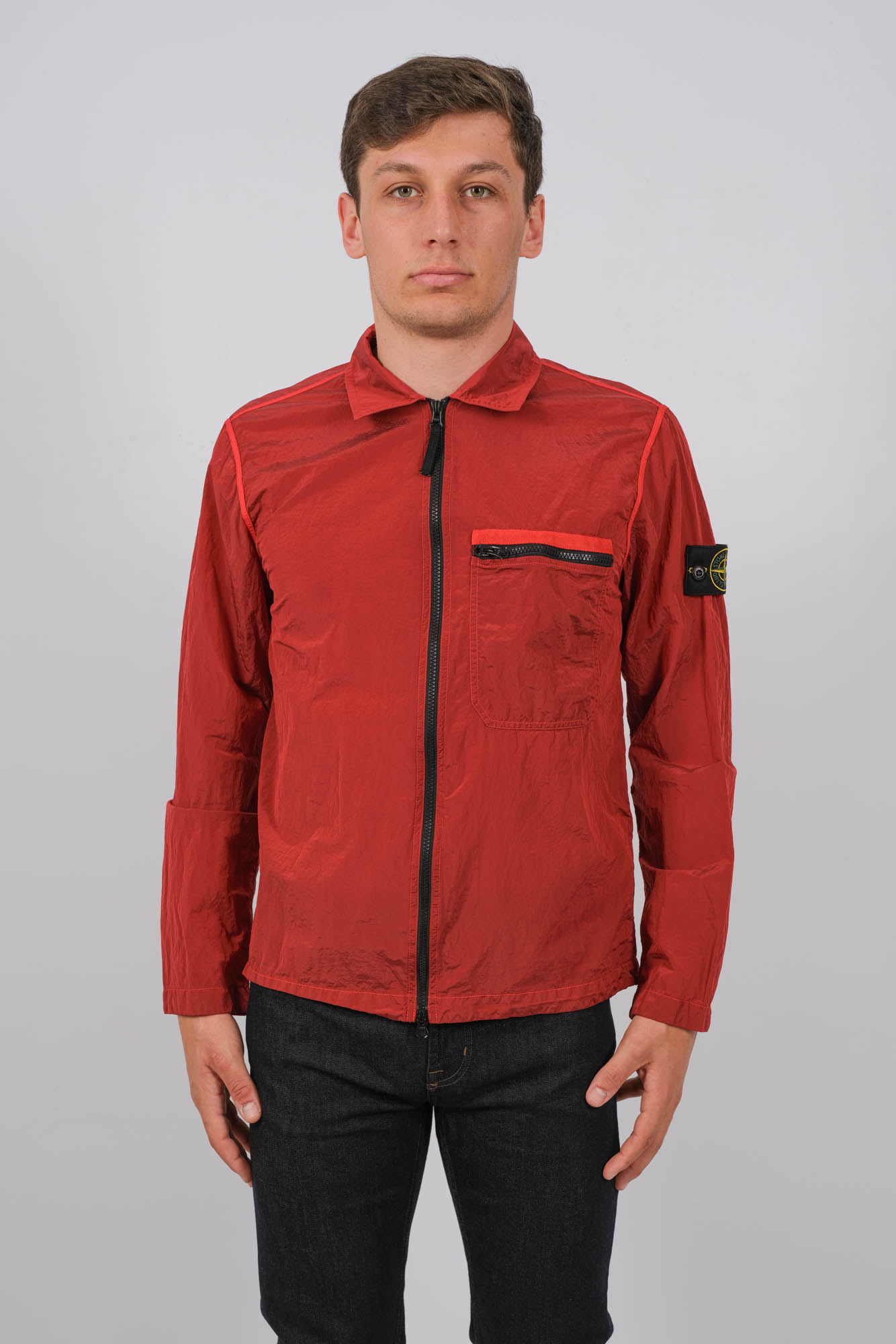 Image du produit SURCHEMISE NYLON STONE ISLAND ROUGE 801511219-V0010 - 3