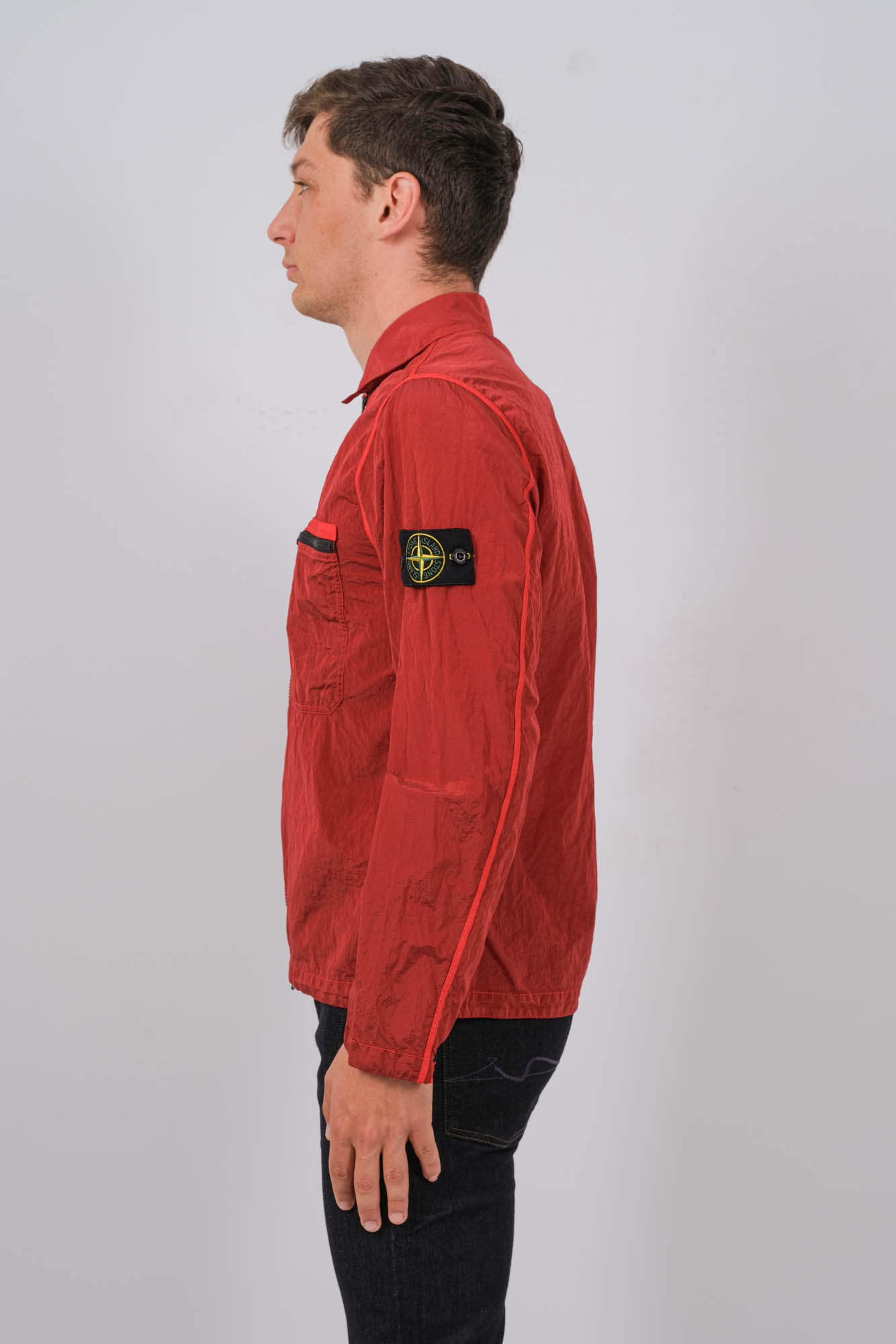  Image du produit SURCHEMISE NYLON STONE ISLAND ROUGE 801511219-V0010 - 4