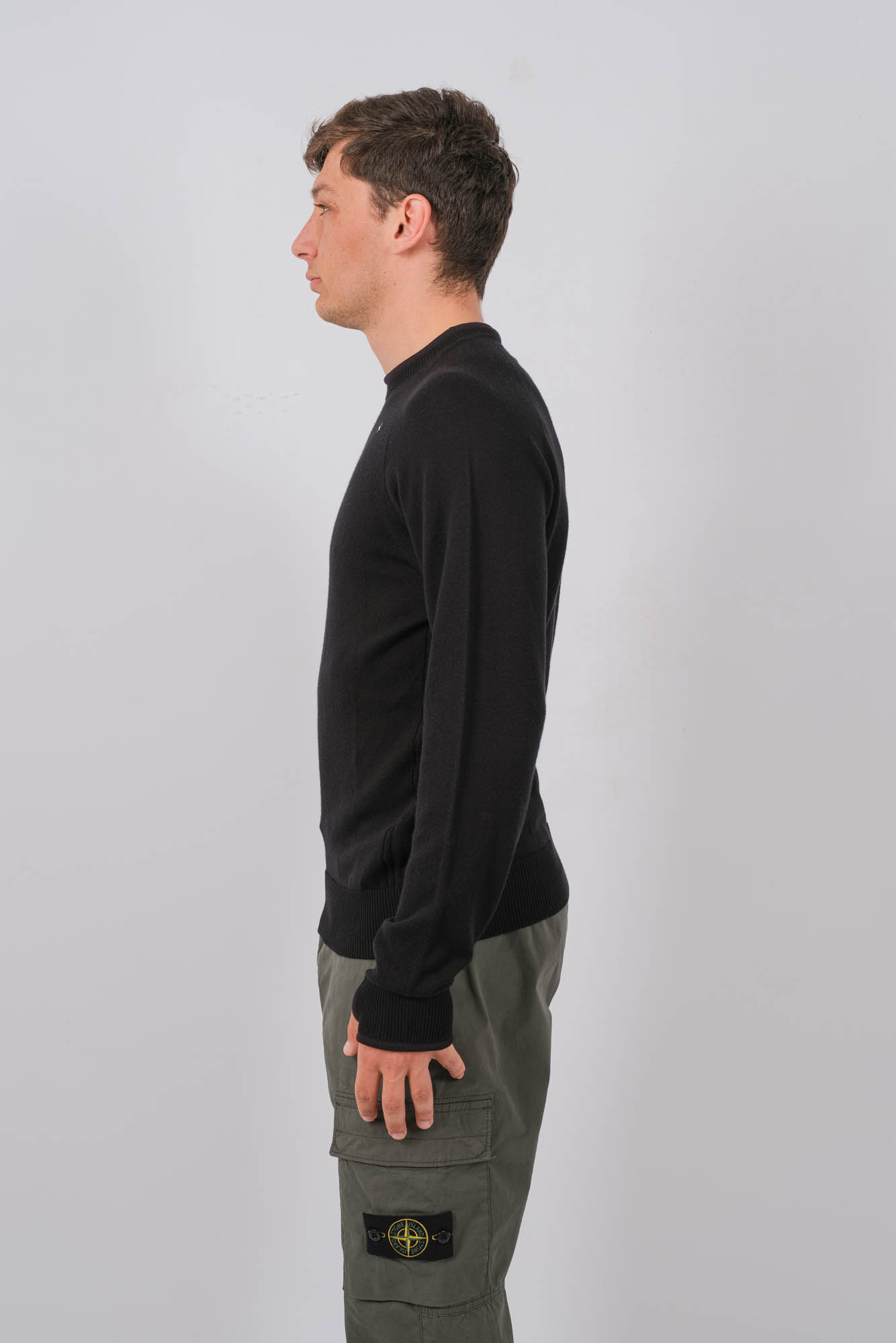  Image du produit PULL COL ROND STONE ISLAND STELLINA NOIR 8015549GA-V0029 - 4