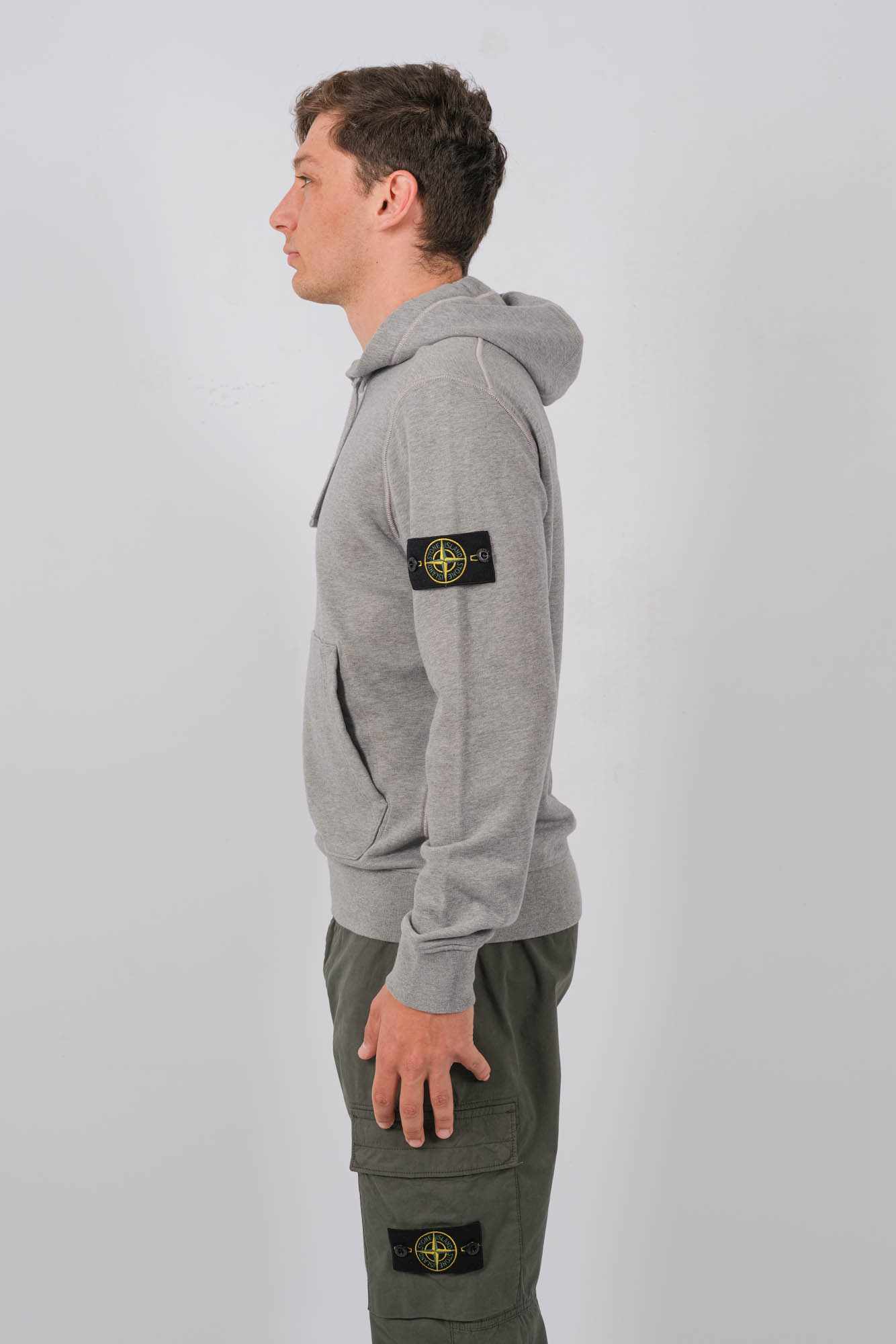  Image du produit SWEAT CAPUCHE STONE ISLAND GRIS 801564151-A0M64 - 4