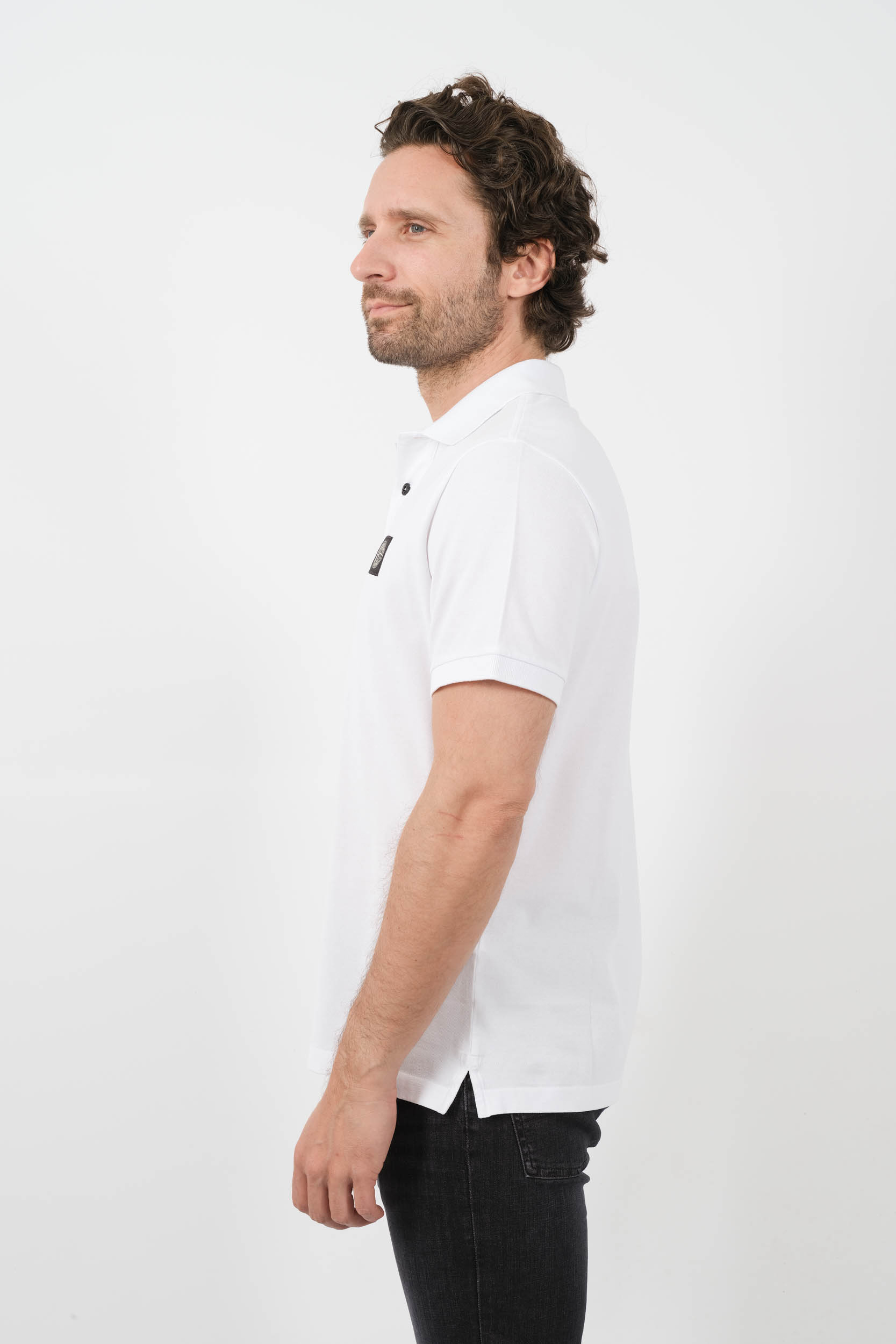  Image du produit POLO STONE ISLAND BLANC 80152SC17-A0001 - 4
