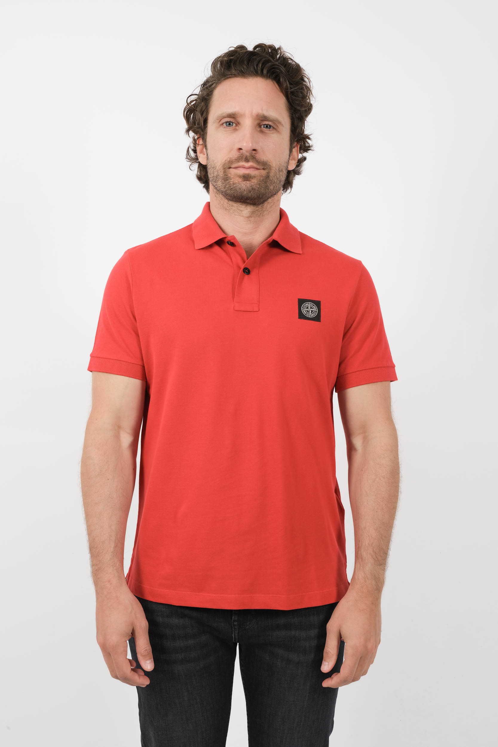  Image du produit POLO STONE ISLAND ROUGE 80152SC17-V0010 - 3