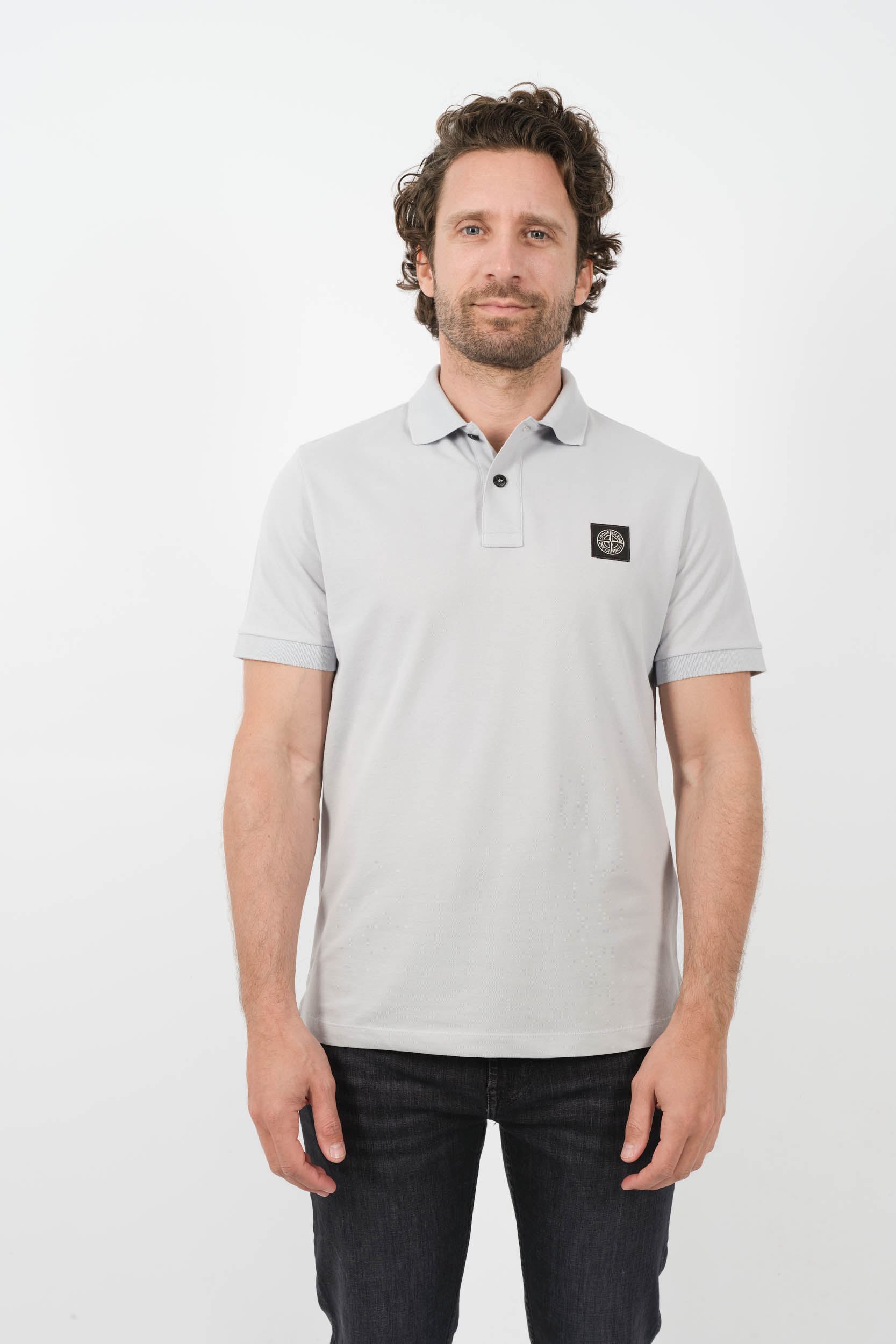 POLO STONE ISLAND BLEU CIEL 80152SC17-V0041