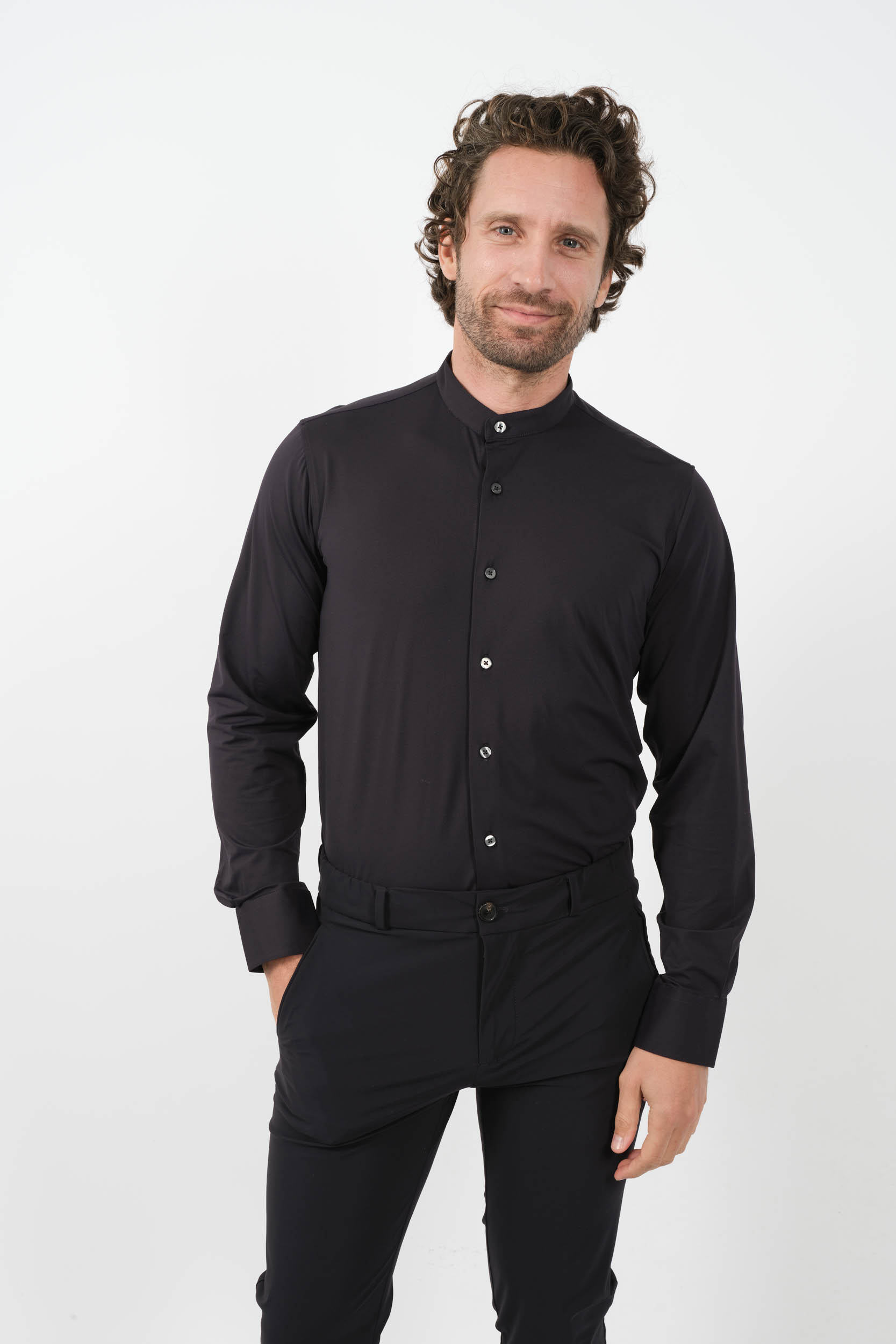  Image du produit CHEMISE RRD COL MAO MARINE 24250-60 - 2